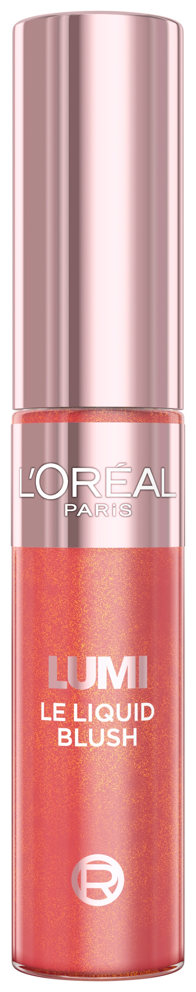 L'ORÉAL PARIS Rouge »LUMI LE LIQUID BLUSH GLOWY« flüssige Textur, schimmernde und intensive Farbe, glänzendes Finish