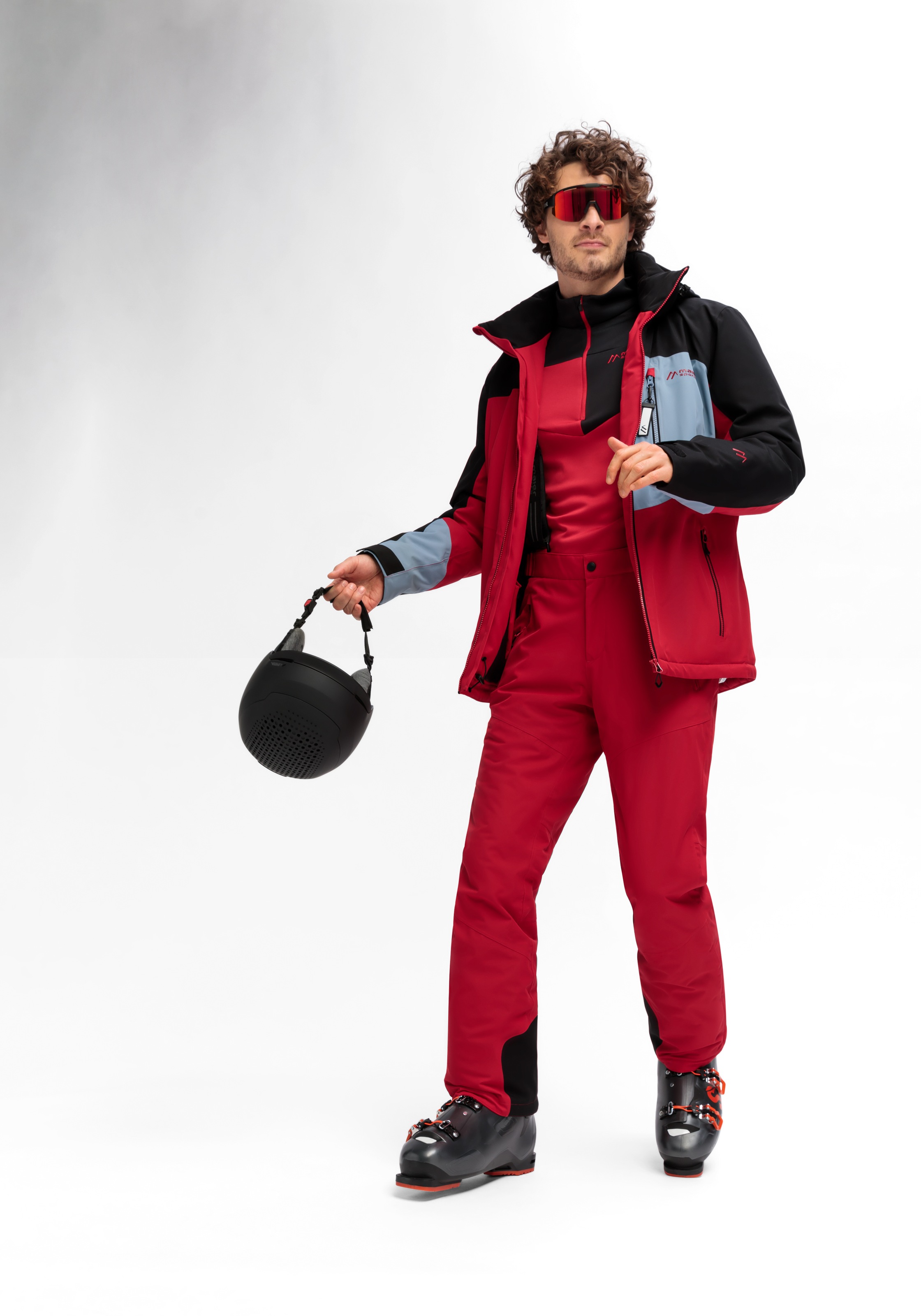 Maier Sports Skijacke »Oravice«, Herren Winterjacke mit RV-Taschen und Kapuze, wasserdicht