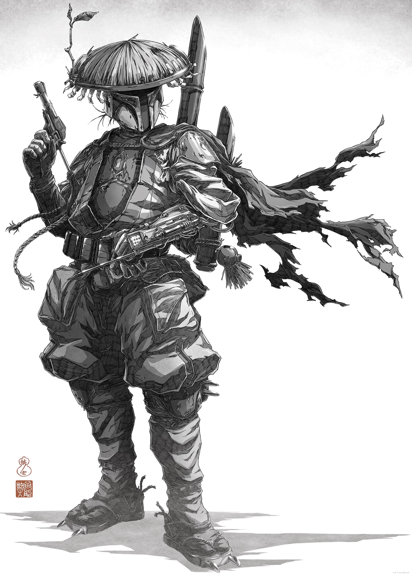 Komar Wandbild »Star Wars Vision Samurai Bounty Hunter«, Disney, (Set, 1 St.), 50 x 70 cm (Breite x Höhe) - Kinderzimmer, Dekoration