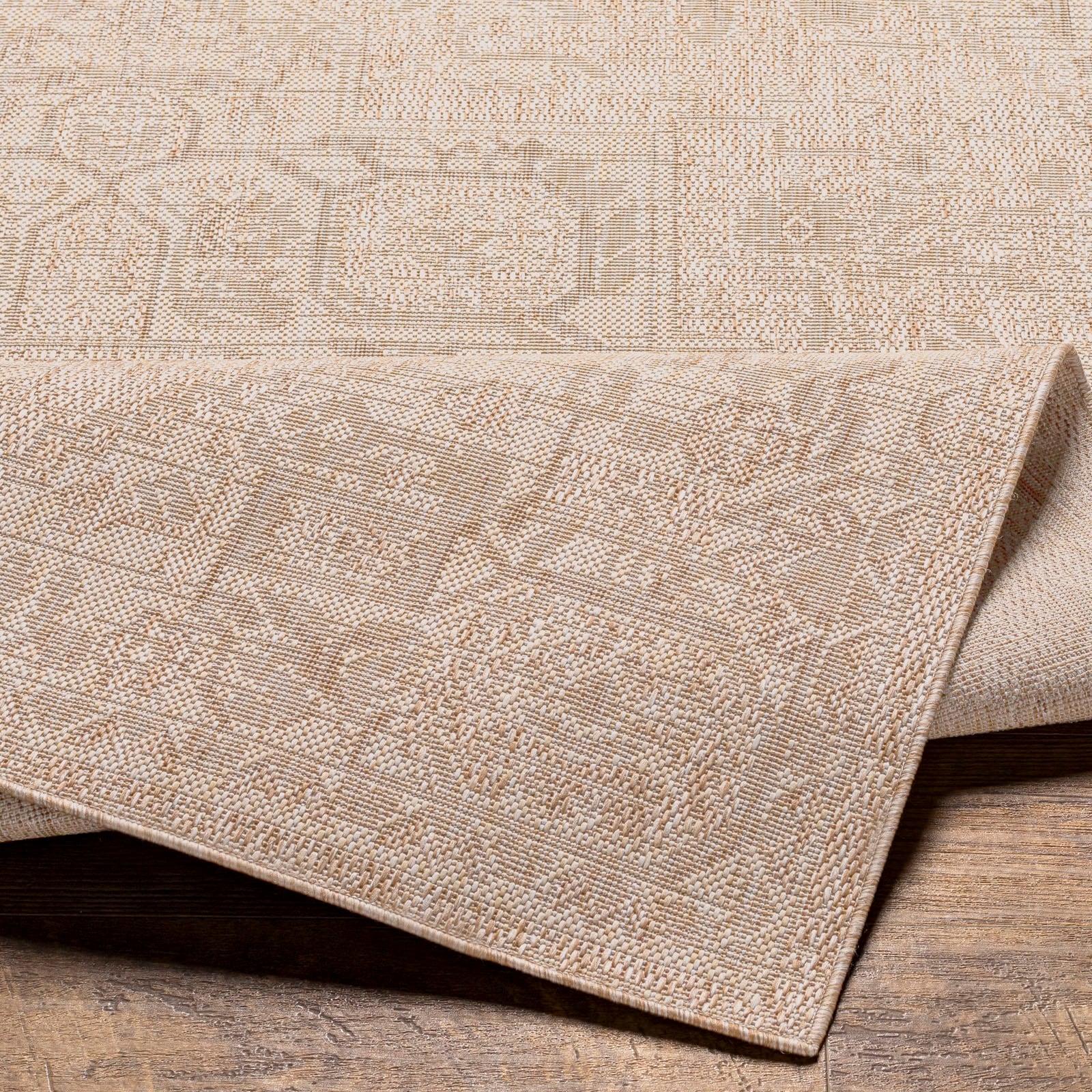 Livabliss Teppich »LEMARK«, rechteckig, 4 mm Höhe, Teppich In- /Outdoor Boho Jute-Optik, Balkon, Terrasse, Garten, Beige