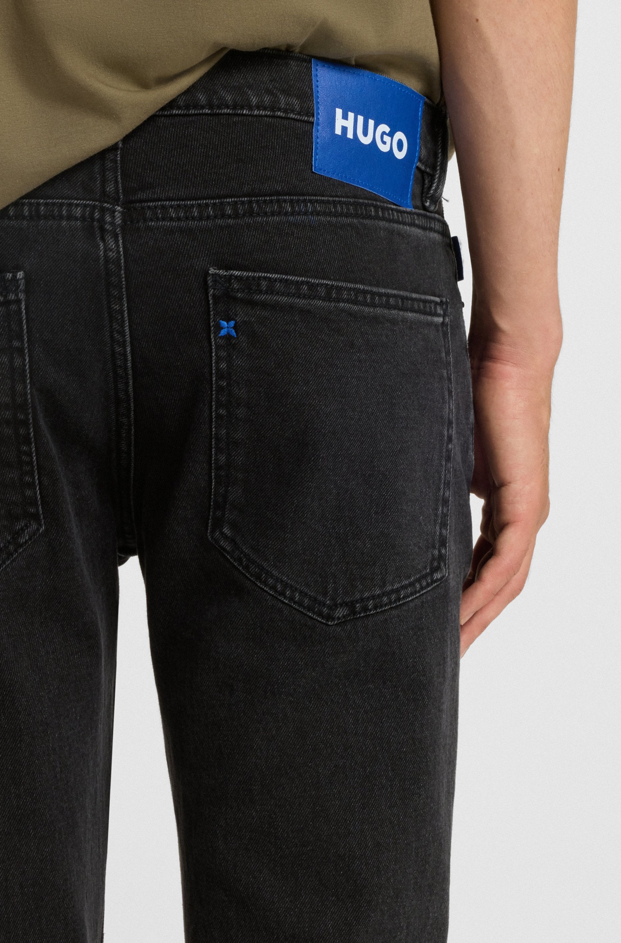 HUGO Slim-fit-Jeans »Zane« mit angesetztem Bund
