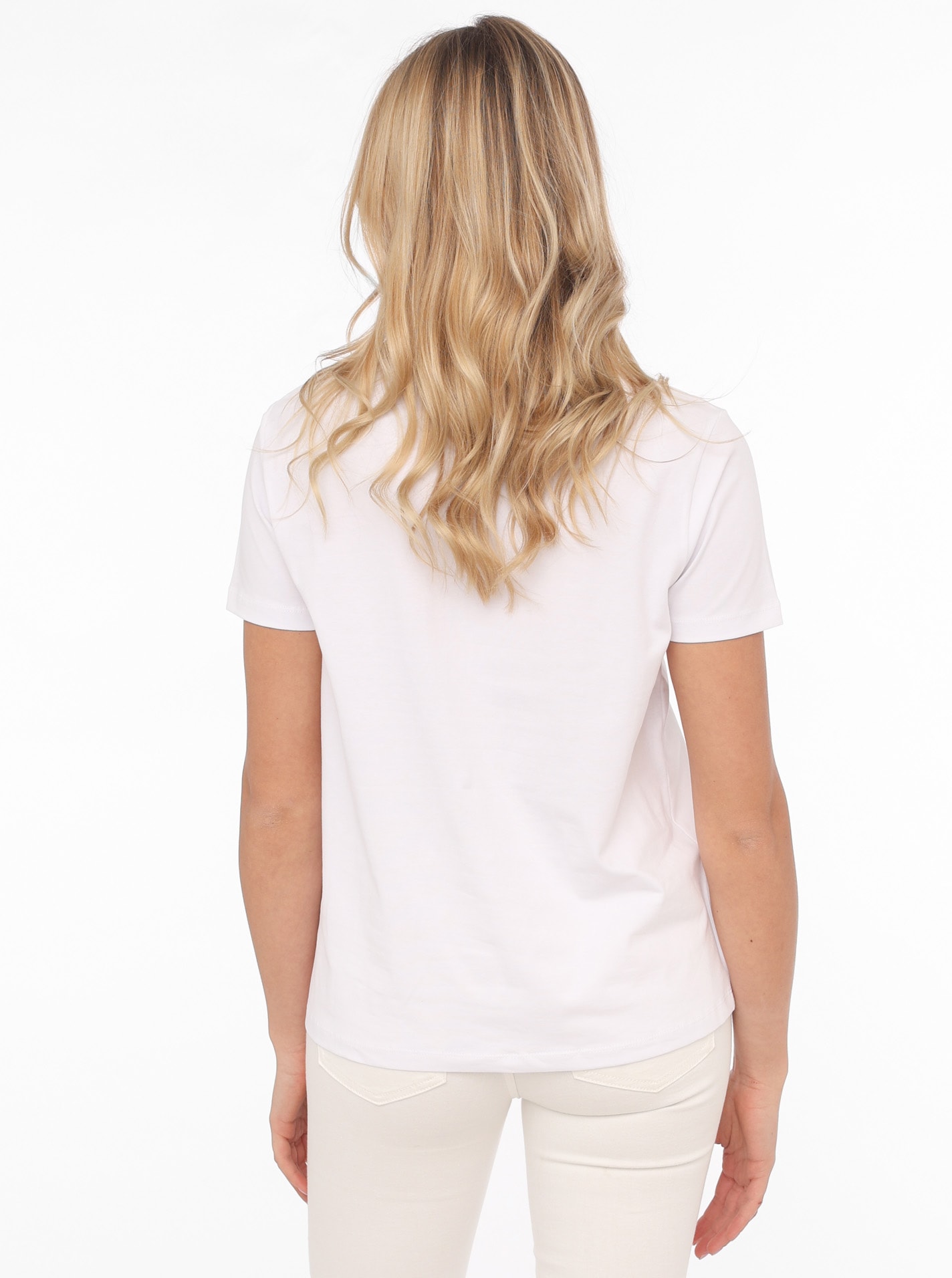 Zwillingsherz T-Shirt »"Wild Brave Free"«, mit Pailletten Herzen, Stickerei und Leodetails