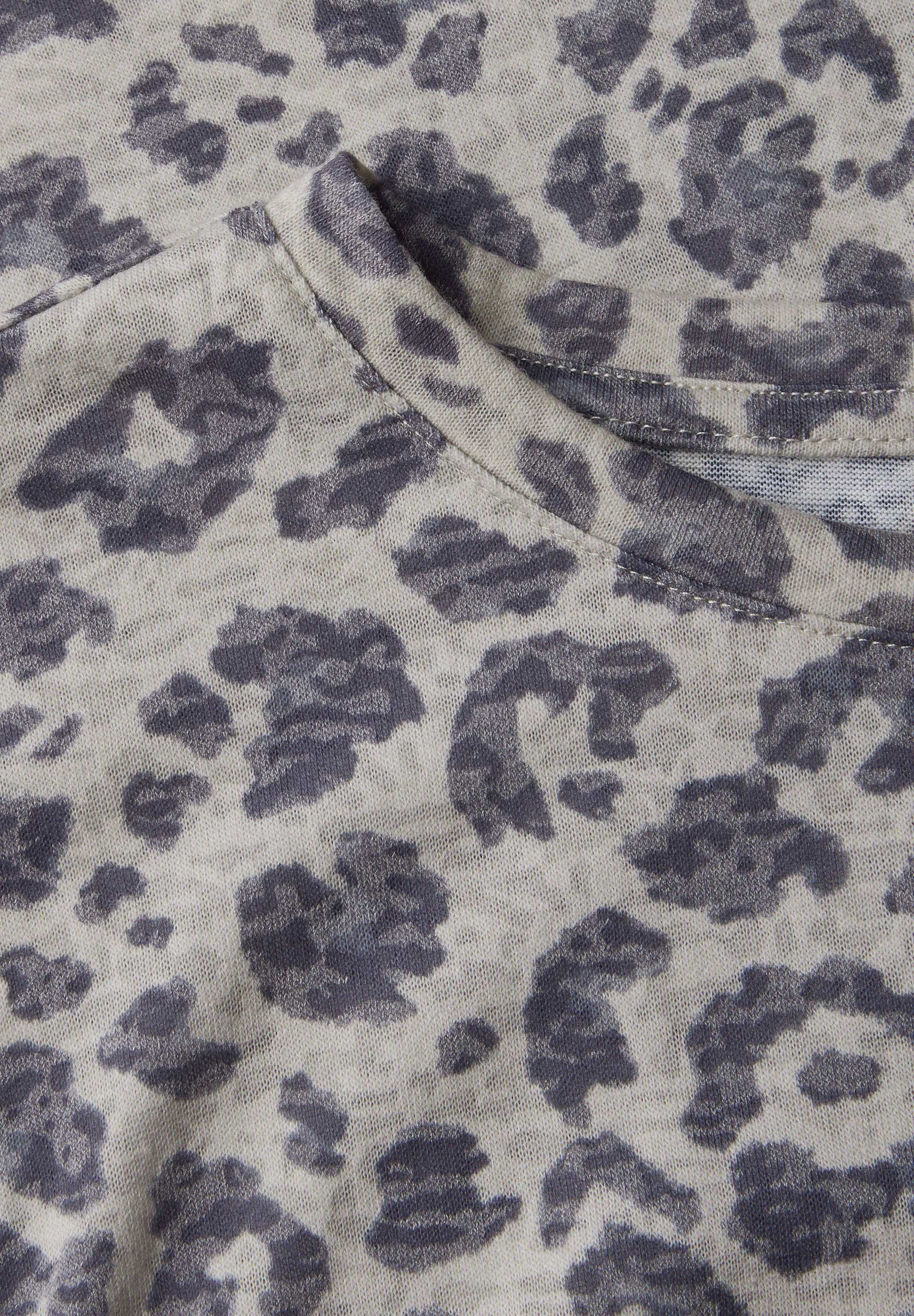 STREET ONE T-Shirt, mit Leo-Muster