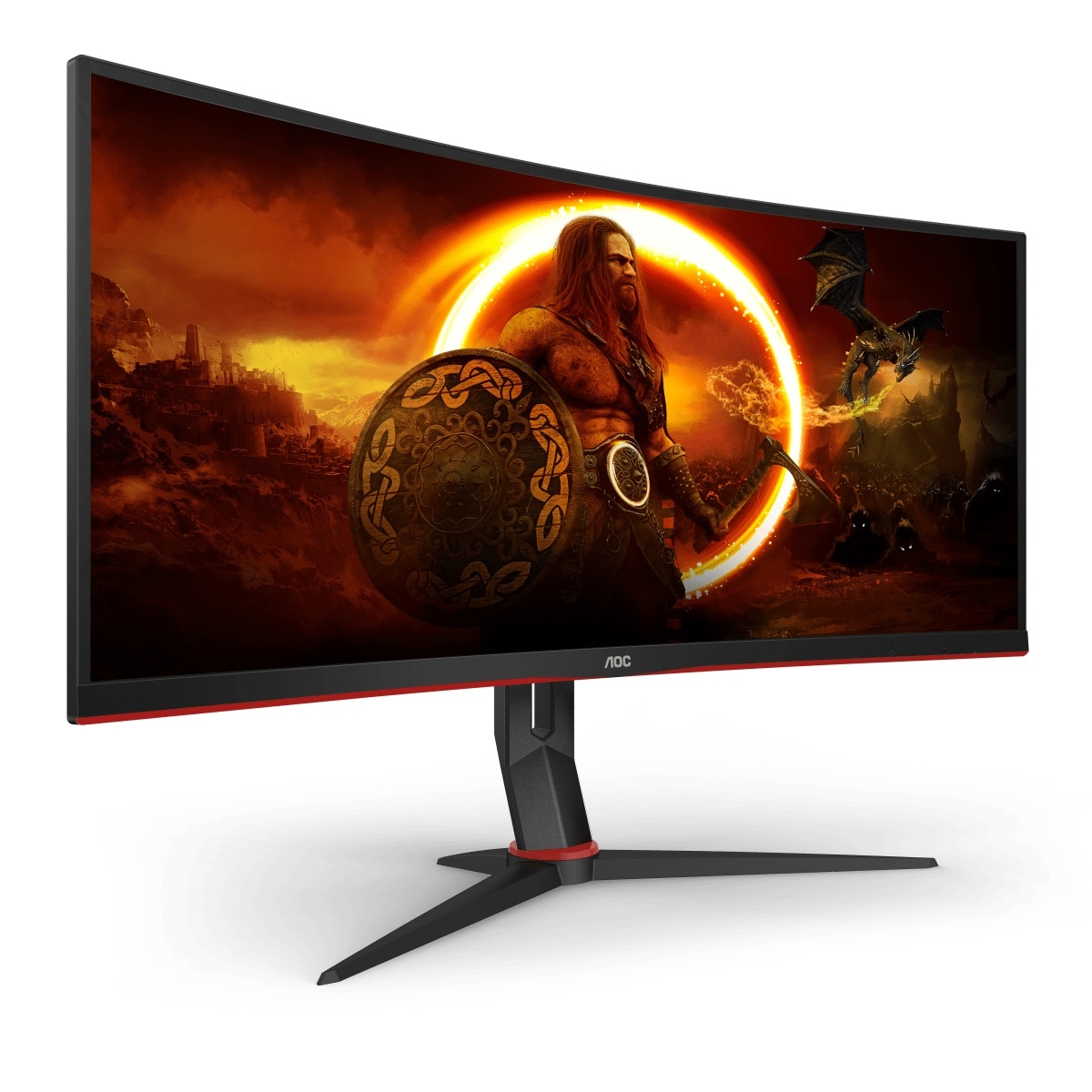 AOC Gaming-Monitor »CU34G2/BK«, 86 cm/34 Zoll, 3440 x 1440 px, QHD+, 1 ms Reaktionszeit, 100 Hz