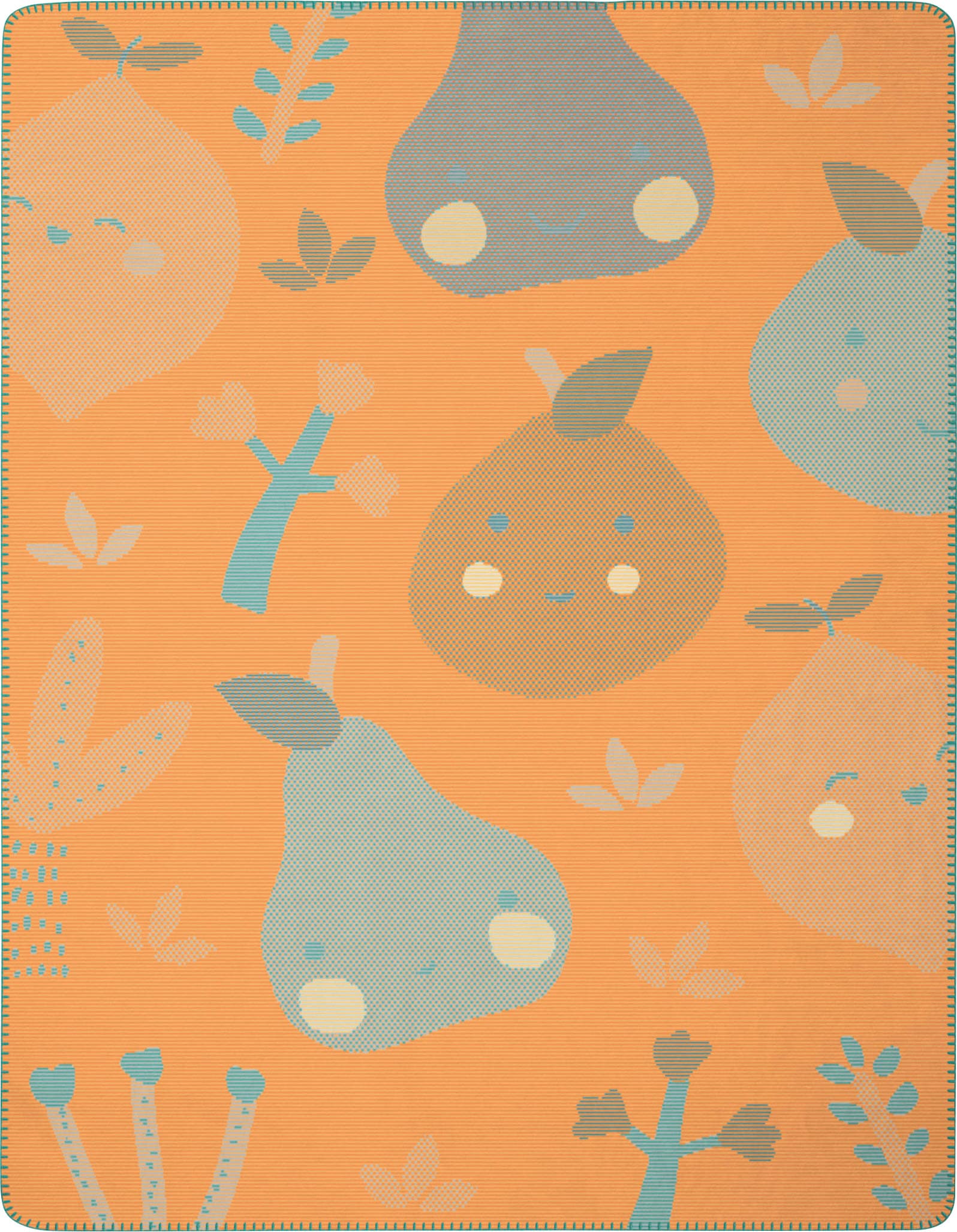 Biederlack Babydecke »Little Fruits«, mit lustigen Früchten, Kuscheldecke