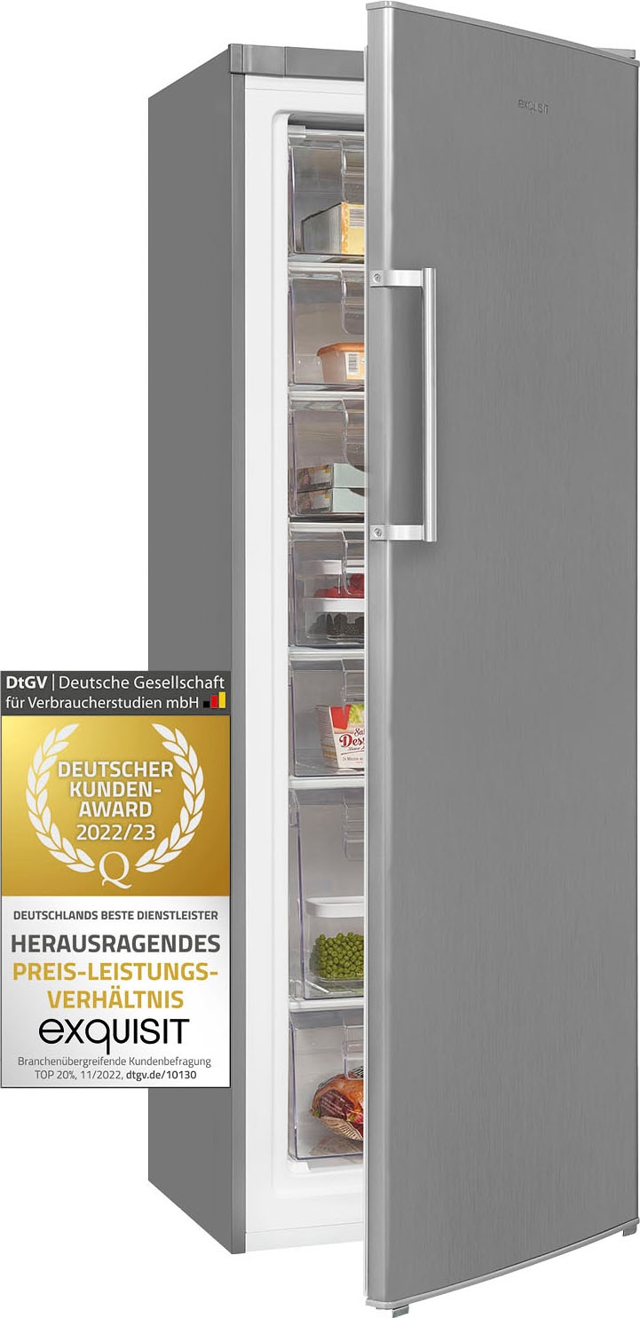 exquisit Gefrierschrank »GS280-H-040E«, 173 cm hoch, 60 cm breit, 242 L Volumen, 4 Sterne Gefrieren