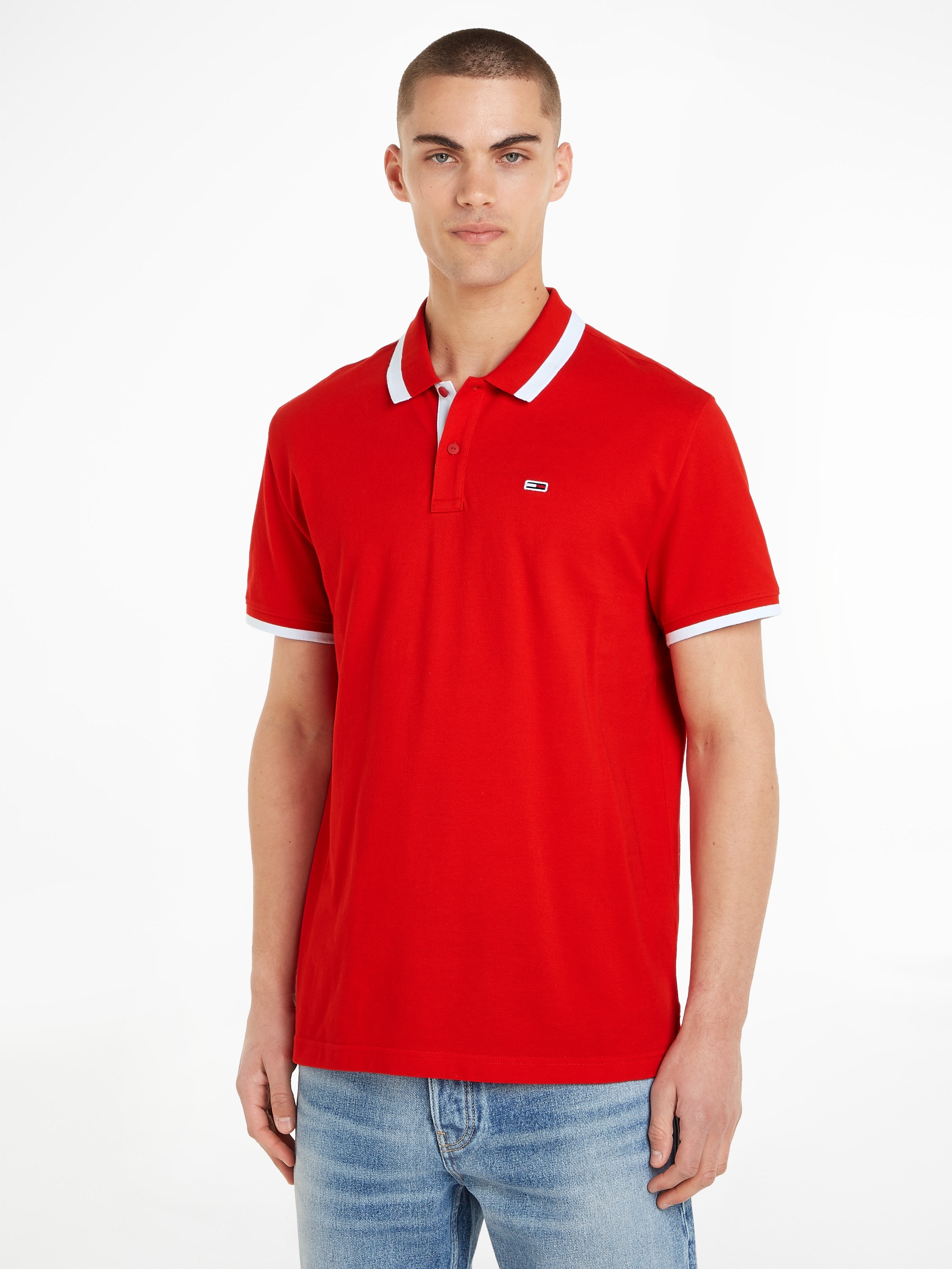 Tommy Jeans Poloshirt »TJM REG SOLID TIPPED POLO«, mit Polokragen