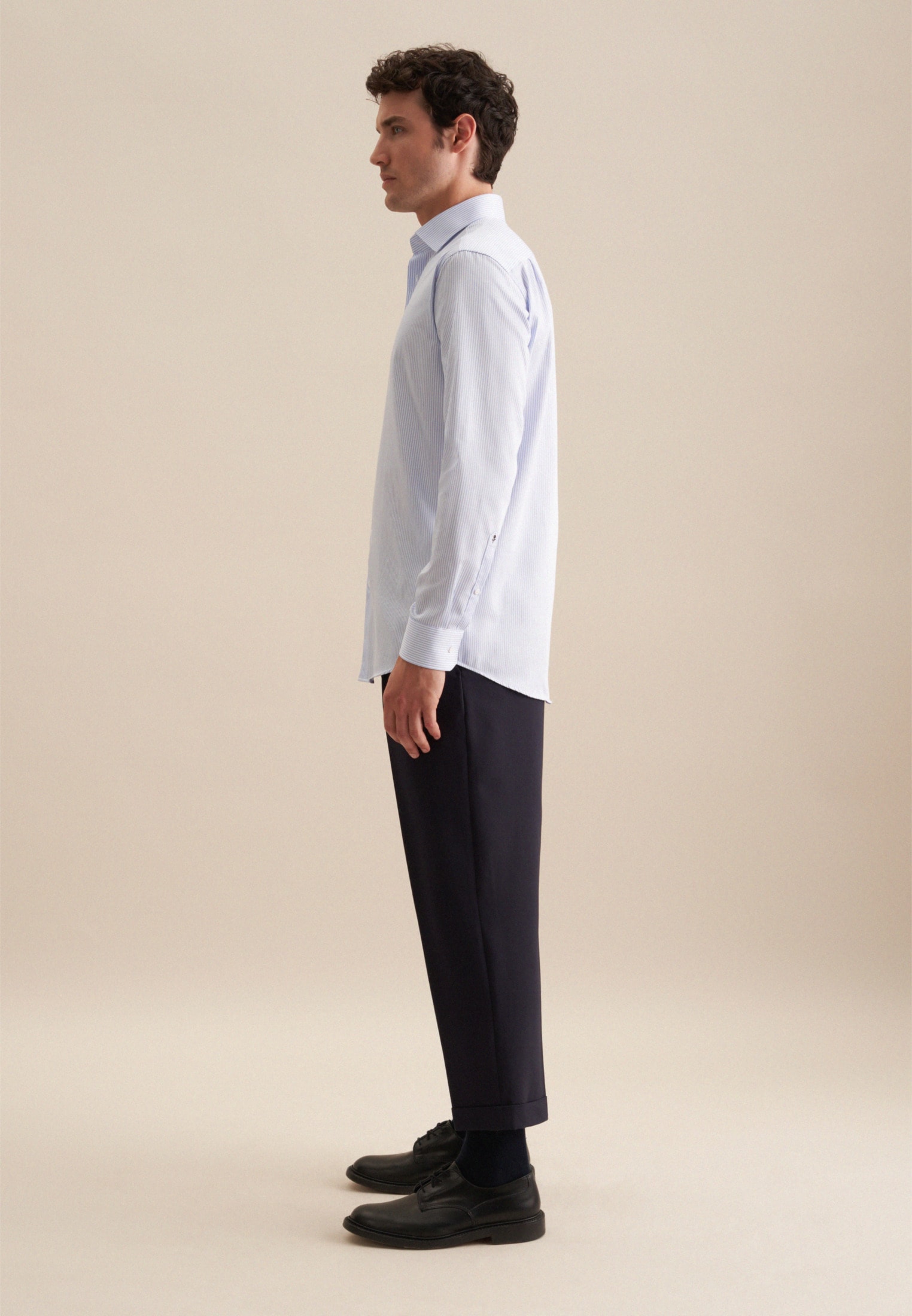 seidensticker Businesshemd »Schwarze Rose« Regular 1/1 Extra lang Kentkragen Gestreift