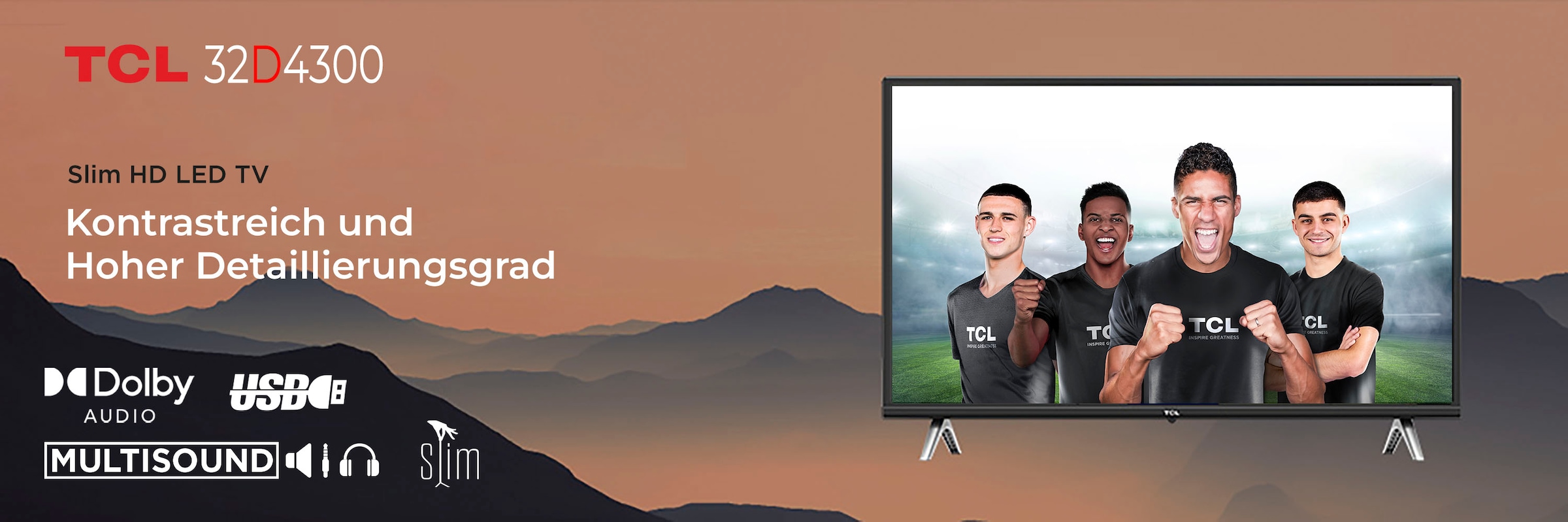 TCL LED-Fernseher »32D4300X1«, HD