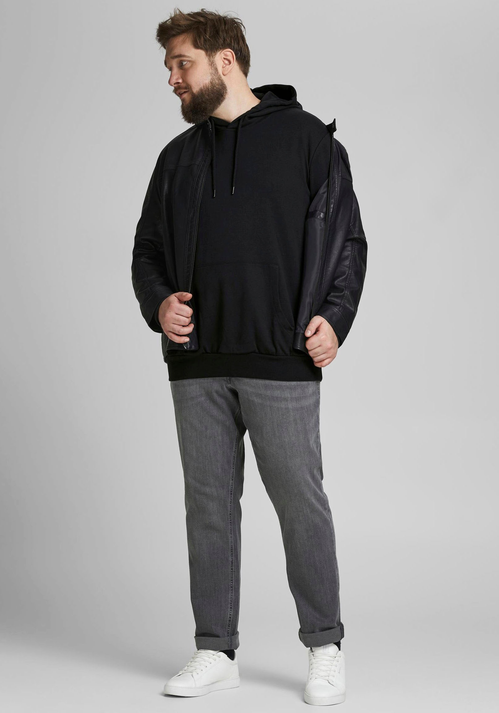 Jack & Jones PlusSize Kapuzensweatshirt »BASIC SWEAT HOOD«, bis Größe 6XL