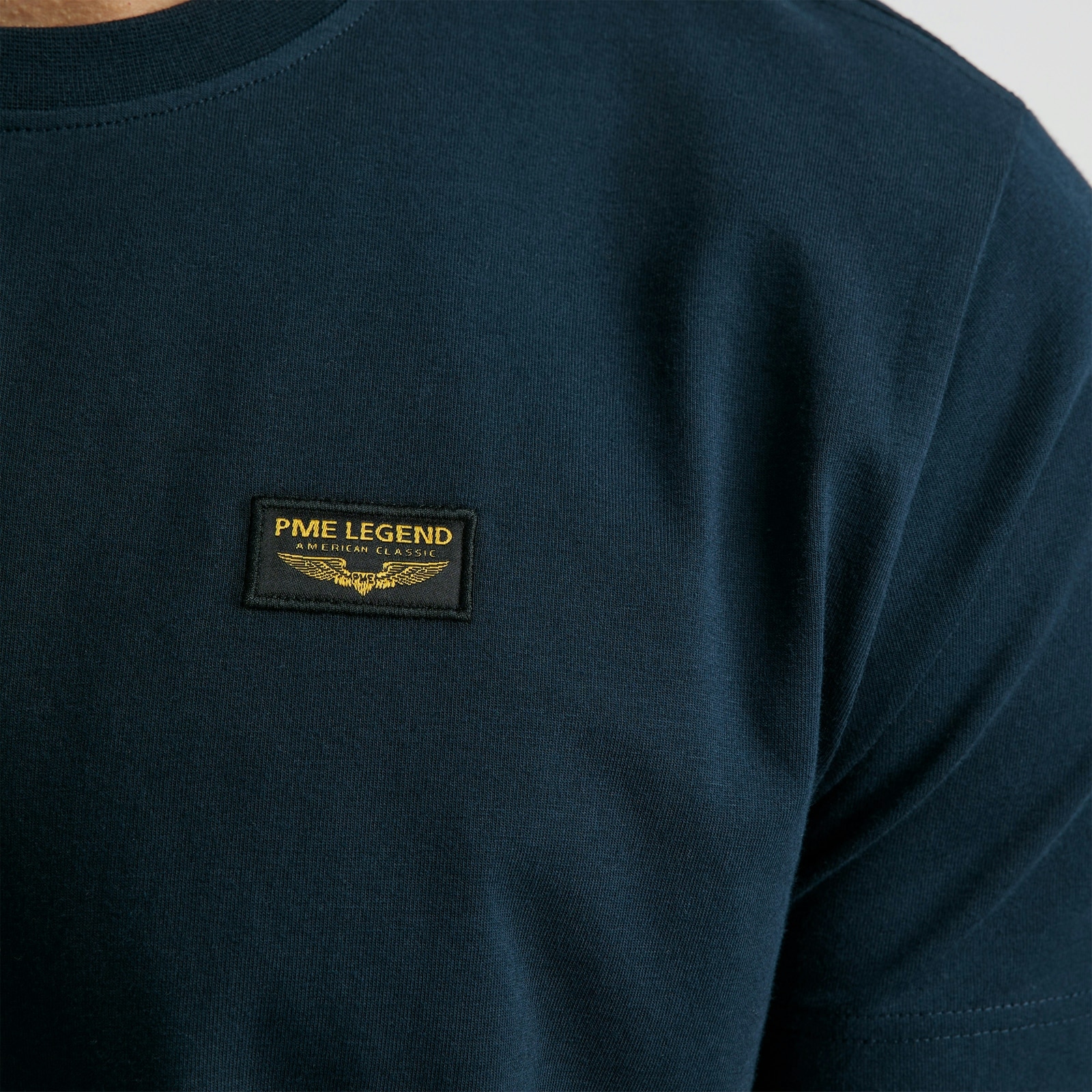 PME LEGEND T-Shirt mit Logobadge