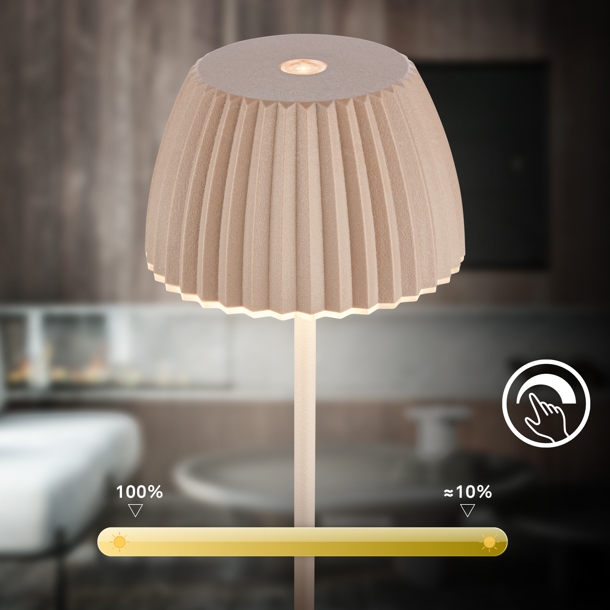 Briloner Leuchten LED Tischleuchte »Akku LED Tischleuchte« LED-Modul