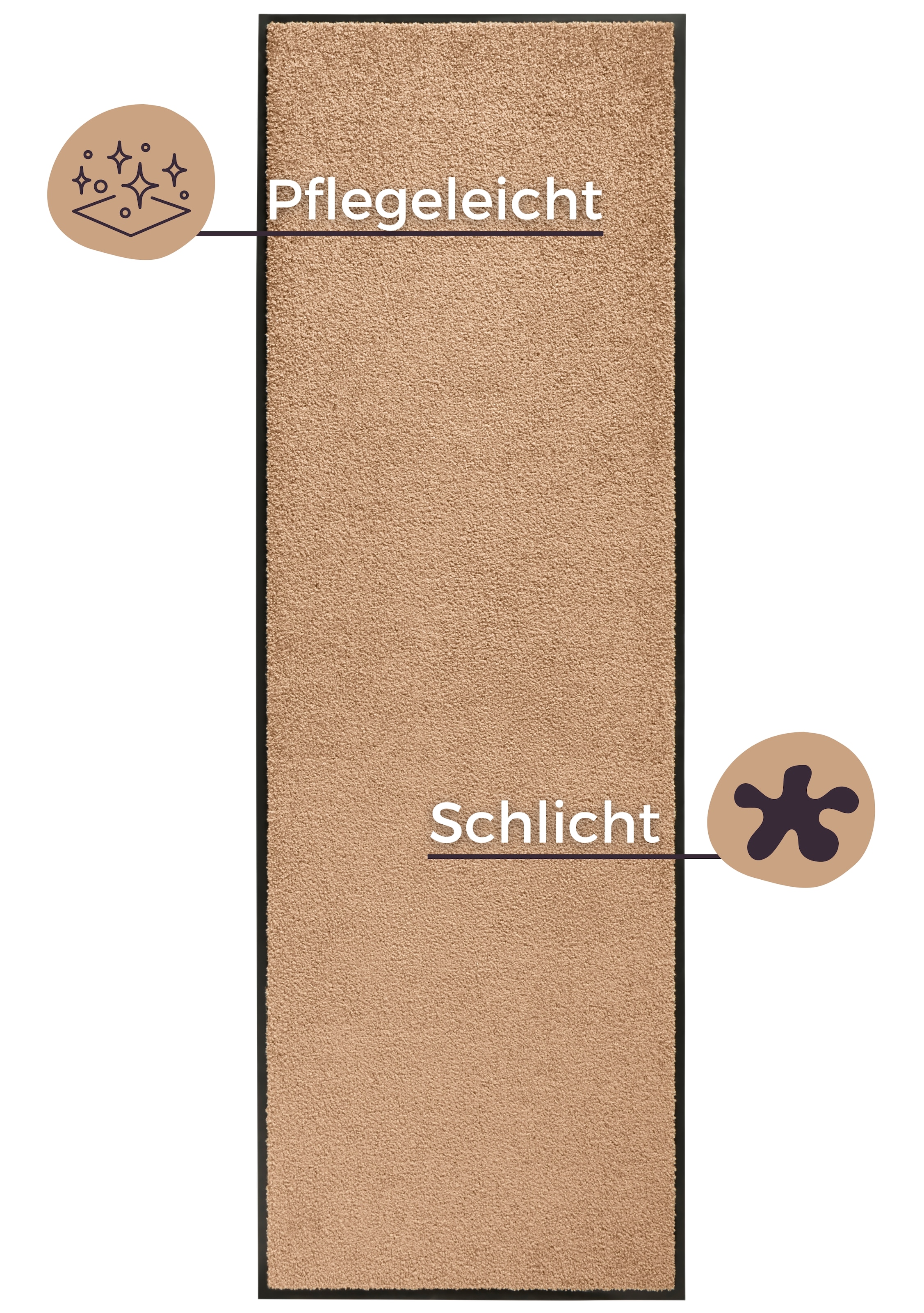 HANSE Home Fußmatte »Wash & Clean«, rechteckig, 7 mm Höhe, Schmutzfangmatte, Türmatte, In- und Outdoor, Teppich, Läufer, waschbar