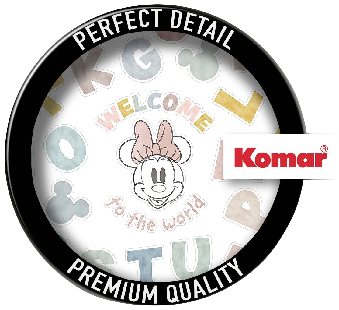 Komar Wandtattoo »Mickey Alphabet - Größe 50 x 70 cm«, (56 St.), selbstklebend, Wandsticker, Kinderzimmer