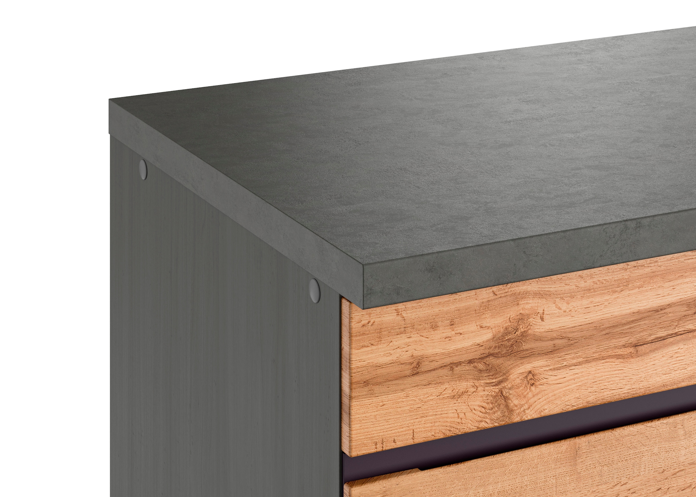 KOCHSTATION Küchenzeile »KS-Riesa« Stellbreite 300 cm, wahlweise mit oder ohne E-Geräte