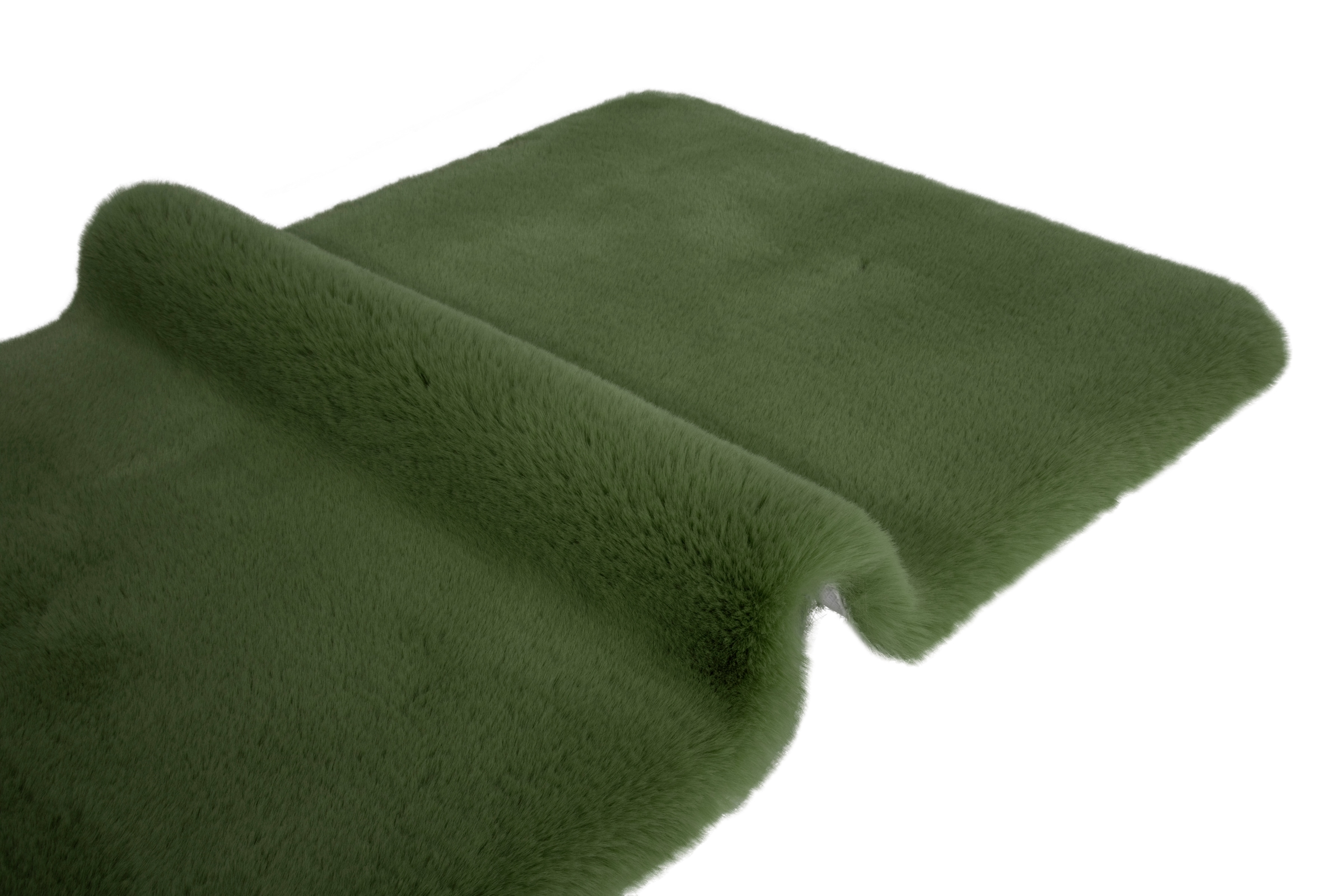 my home Badematte »Rabbit Badematten, Badvorleger, Badezimmer Teppich« Höhe 30 mm rutschhemmend beschichtet fußbodenheizungsgeeignet | schnell trocknend | strapazierfähig Kaninchenfell-Haptik, Badteppich, rechteckig, rund & als 3-tlg. Set