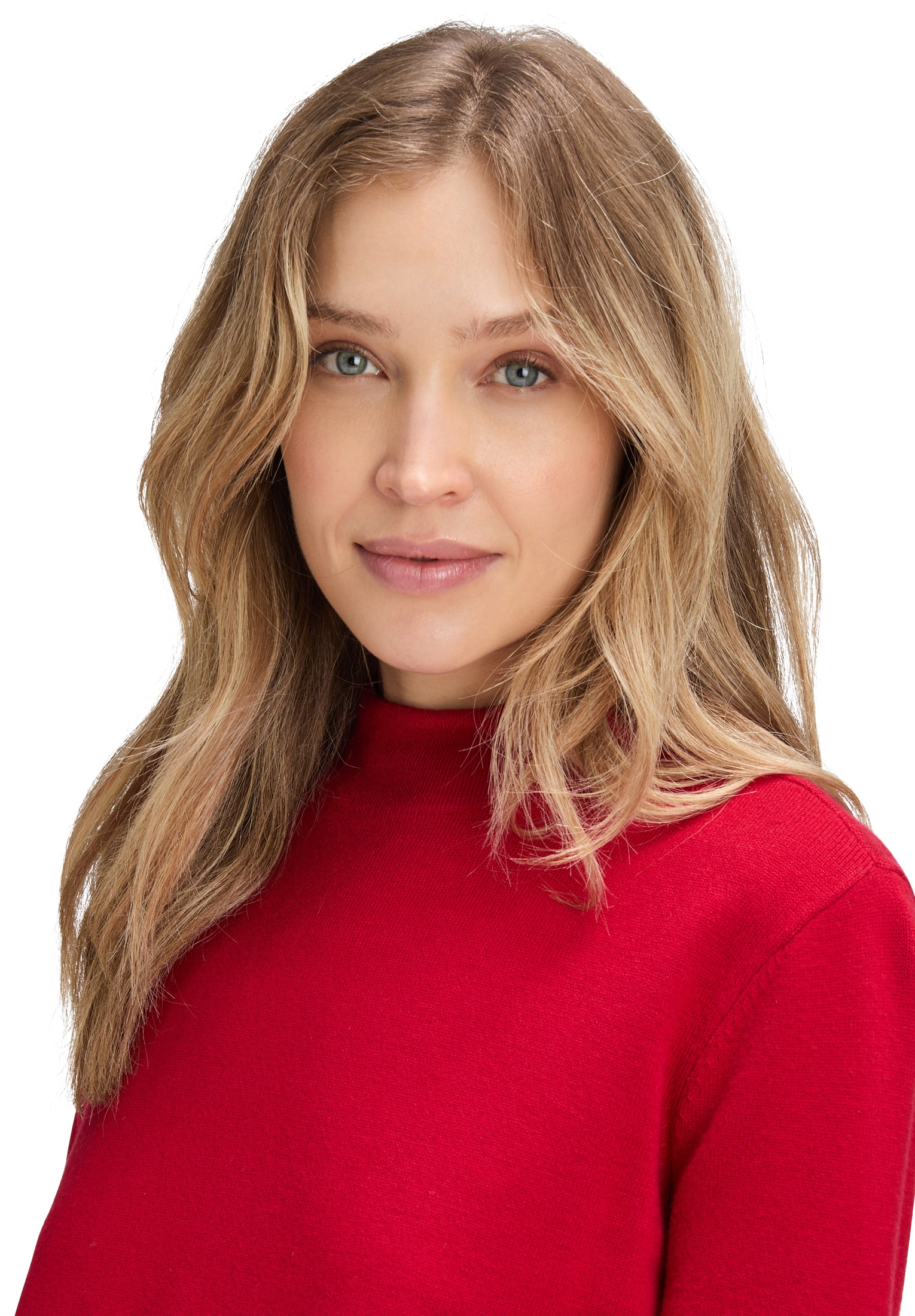 Betty Barclay Rundhalspullover »Basic-Strickpullover mit Stehkragen«