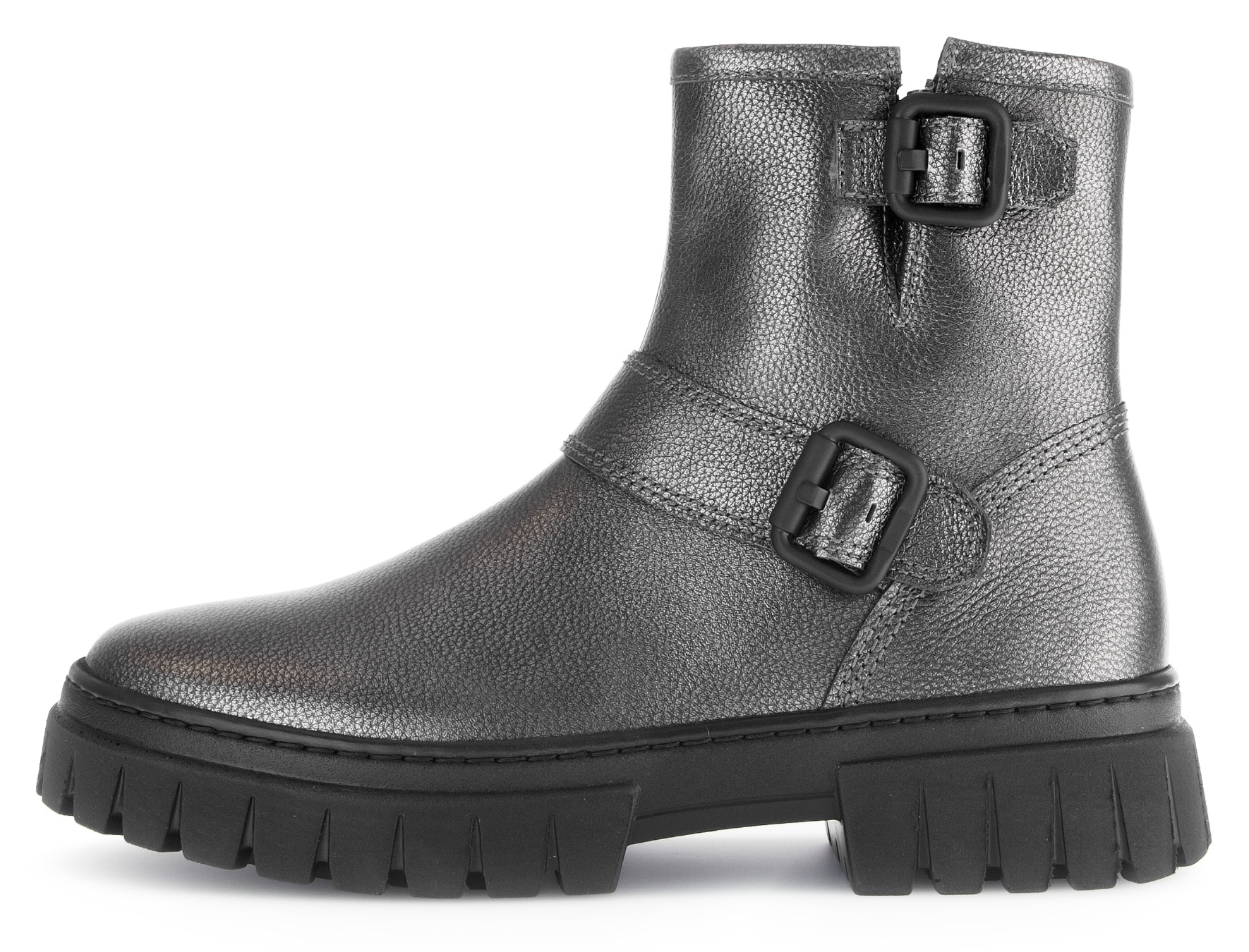Gabor Schlupfboots »York«, Plateau, Stiefelette, Chunky Boots, Weite G, in Metallic-Optik