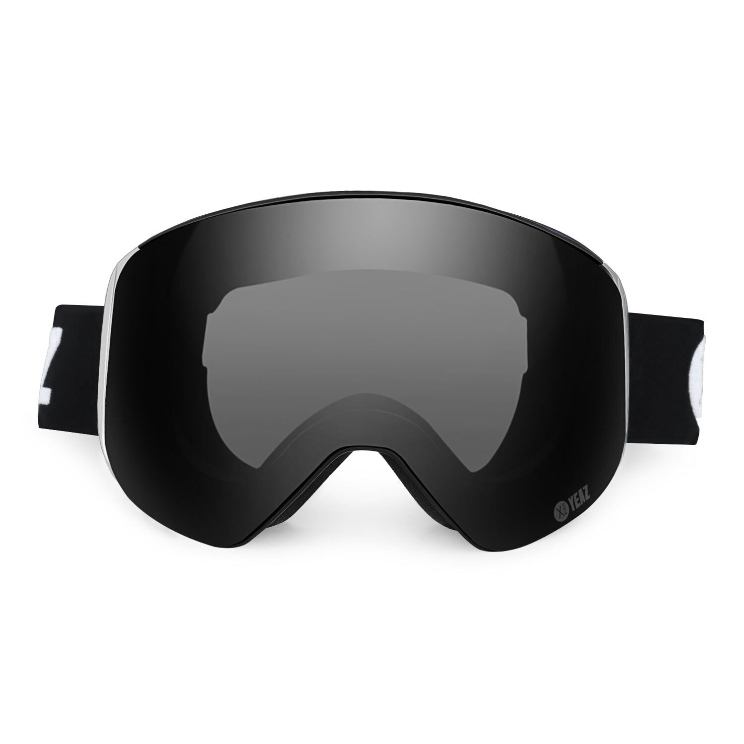 YEAZ Snowboardbrille »Magnet-Ski-Snowboardbrille schwarz/silber APEX«