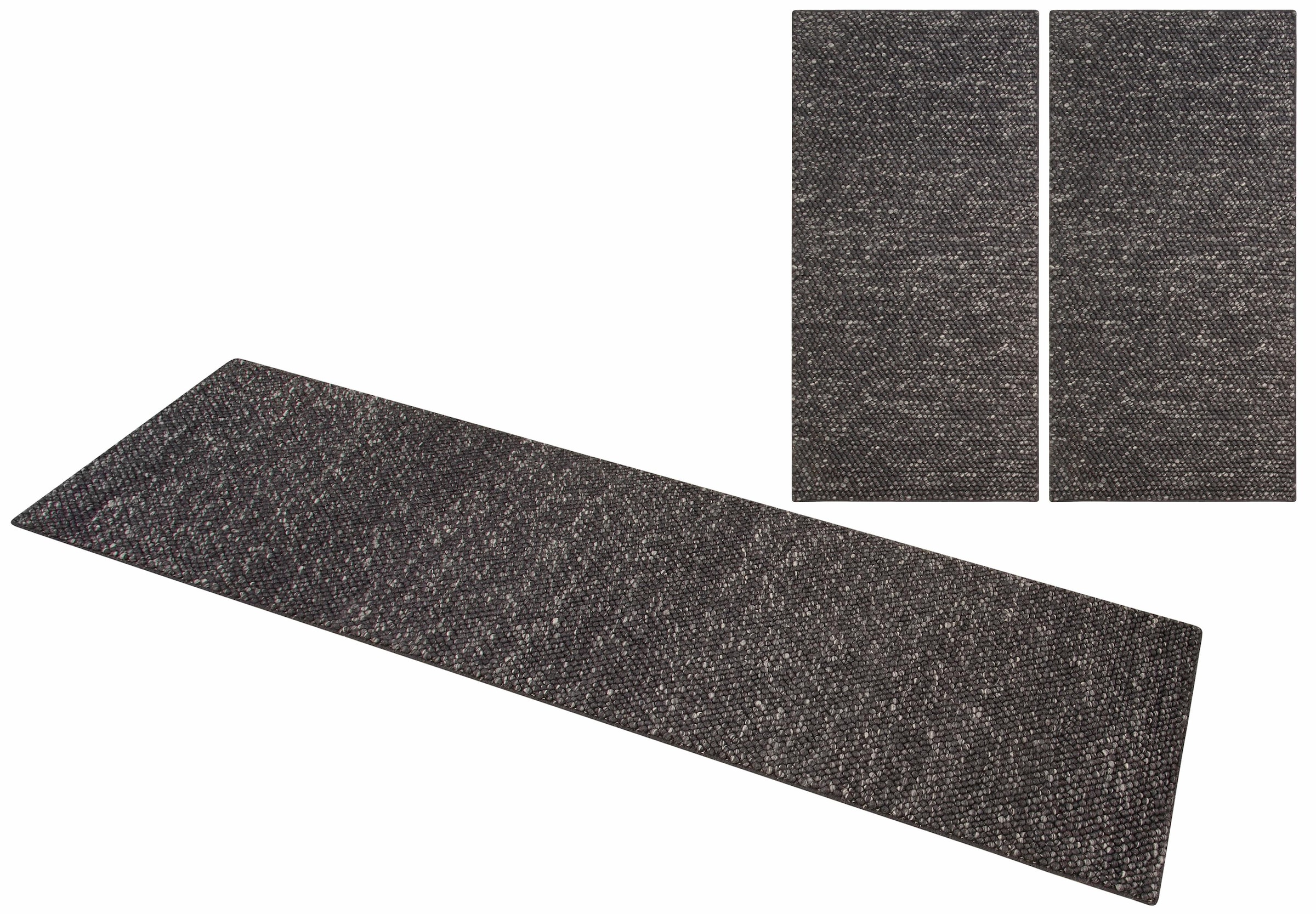 my home Bettumrandung »Wolly«, (3 tlg.), Bettvorleger, Wolle, handgewebt, Läufer-Set... kaufen