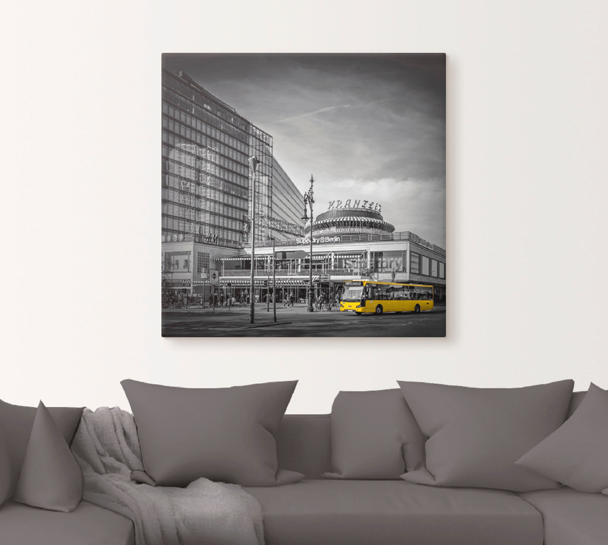 Artland Wandbild »Berlin City-West«, Deutschland, (1 St.), als Alubild, Outdoorbild, Leinwandbild in verschied. Größen
