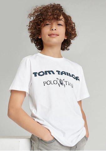 TOM TAILOR Polo Team T-Shirt, mit Logodruck kaufen