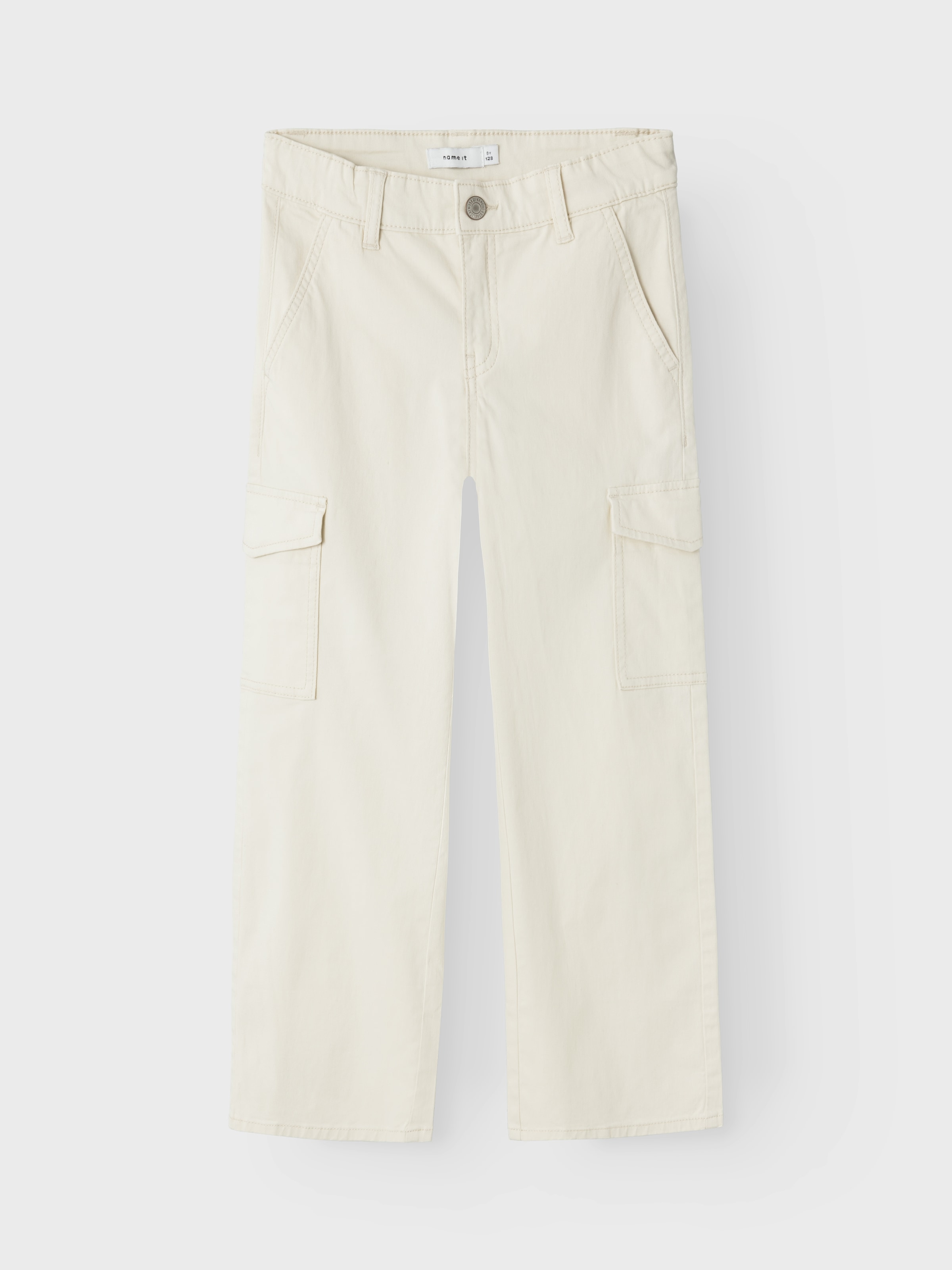 Name It Cargohose »NKFROSE für Mädchen mit Cargotaschen und Stretch«, unifarben, modisch, regular fit, Baumwollmischung, Web