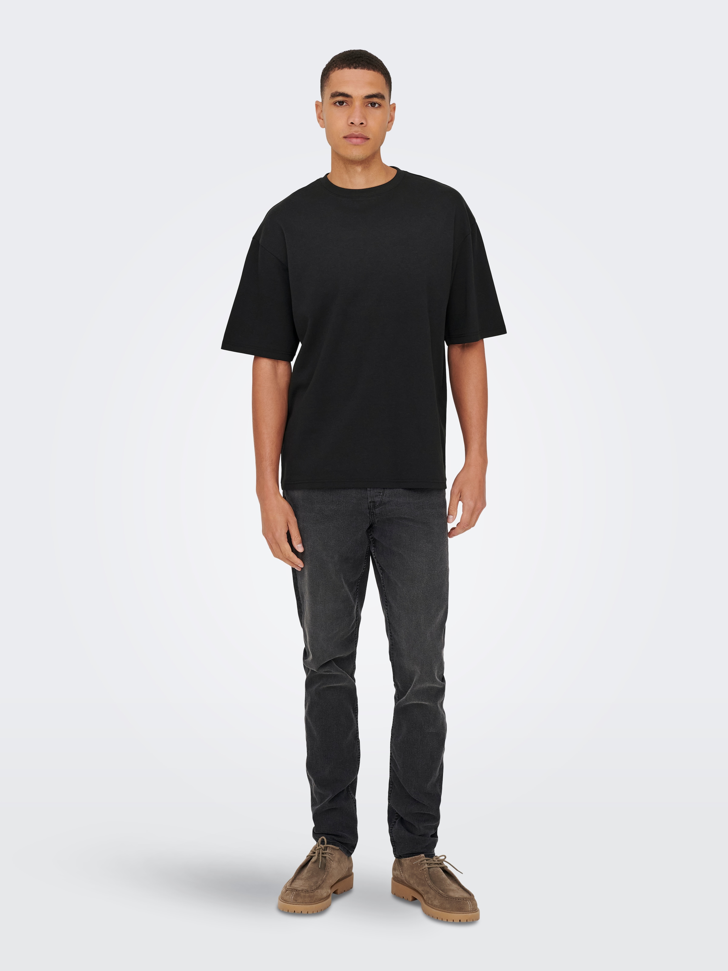ONLY & SONS Rundhalsshirt »ONSCASPIAN AUT SS TEE« Baumwollmischung, regular fit