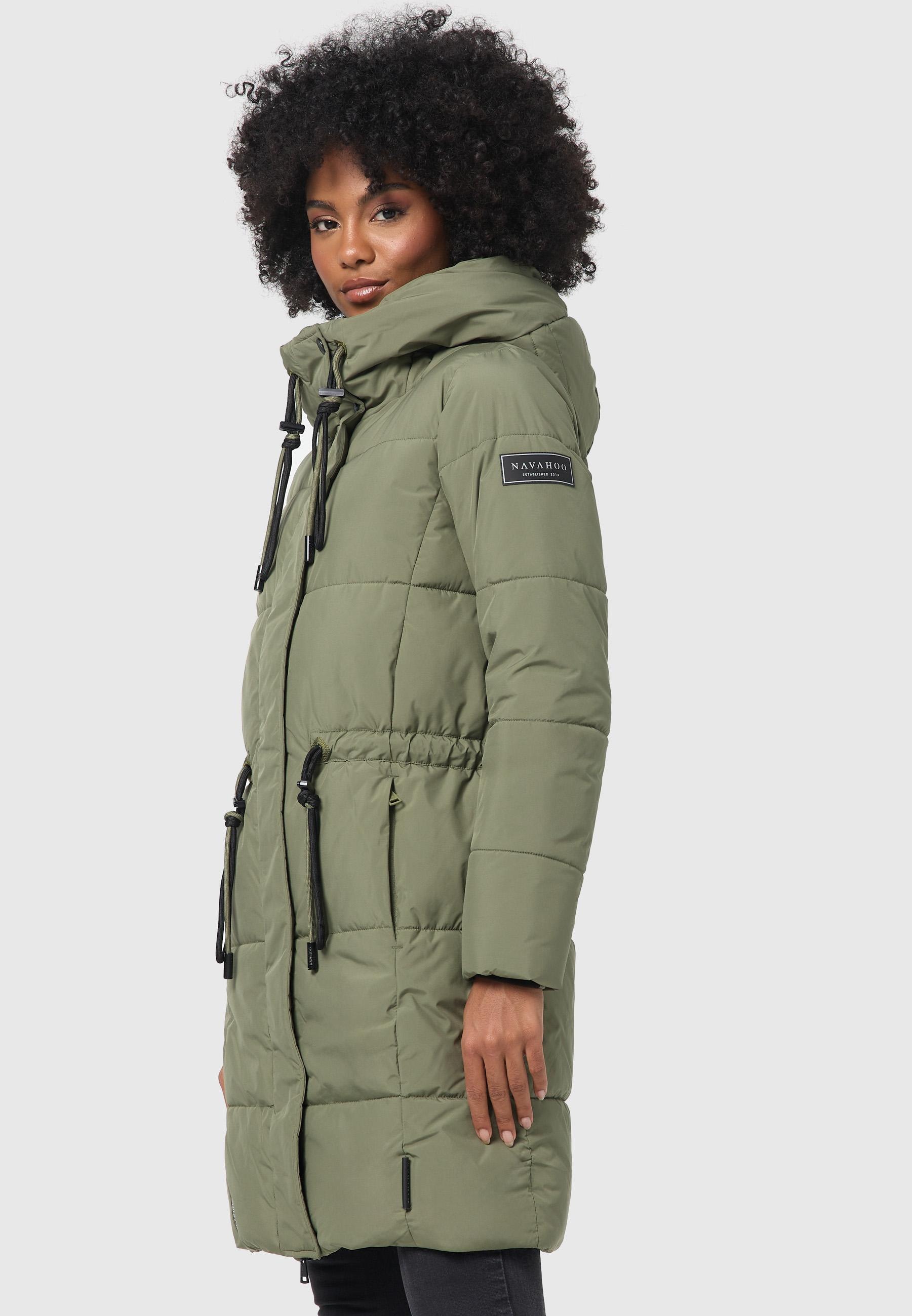 Navahoo Steppmantel »Steppmantel Zuckertatze XIV«, Stylischer Winterparka mit verstellbarer Kapuze