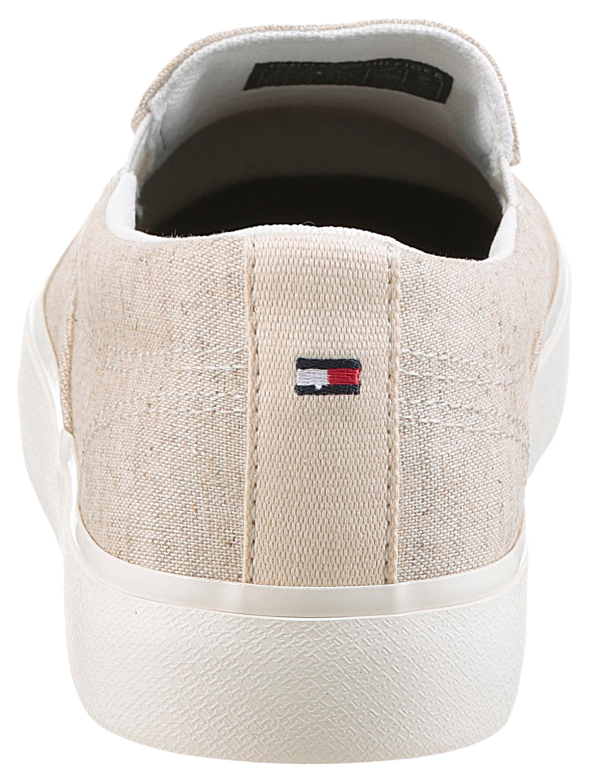 Tommy Hilfiger Slip-On Sneaker »TH HI VULC LOW SLIP ON CH«, Freizeitschuh, Schlupfschuh, Halbschuh mit seitlichen Gummizügen