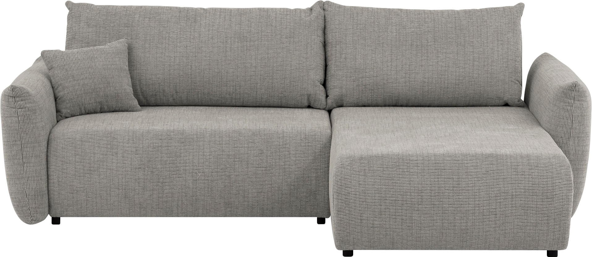 INOSIGN Ecksofa »MAVAS Schlafsofa mit Bettkasten, L-Form,«, ca.257/127cm (Liegefläche 212/145 cm), Cord, Chenille, Struktur