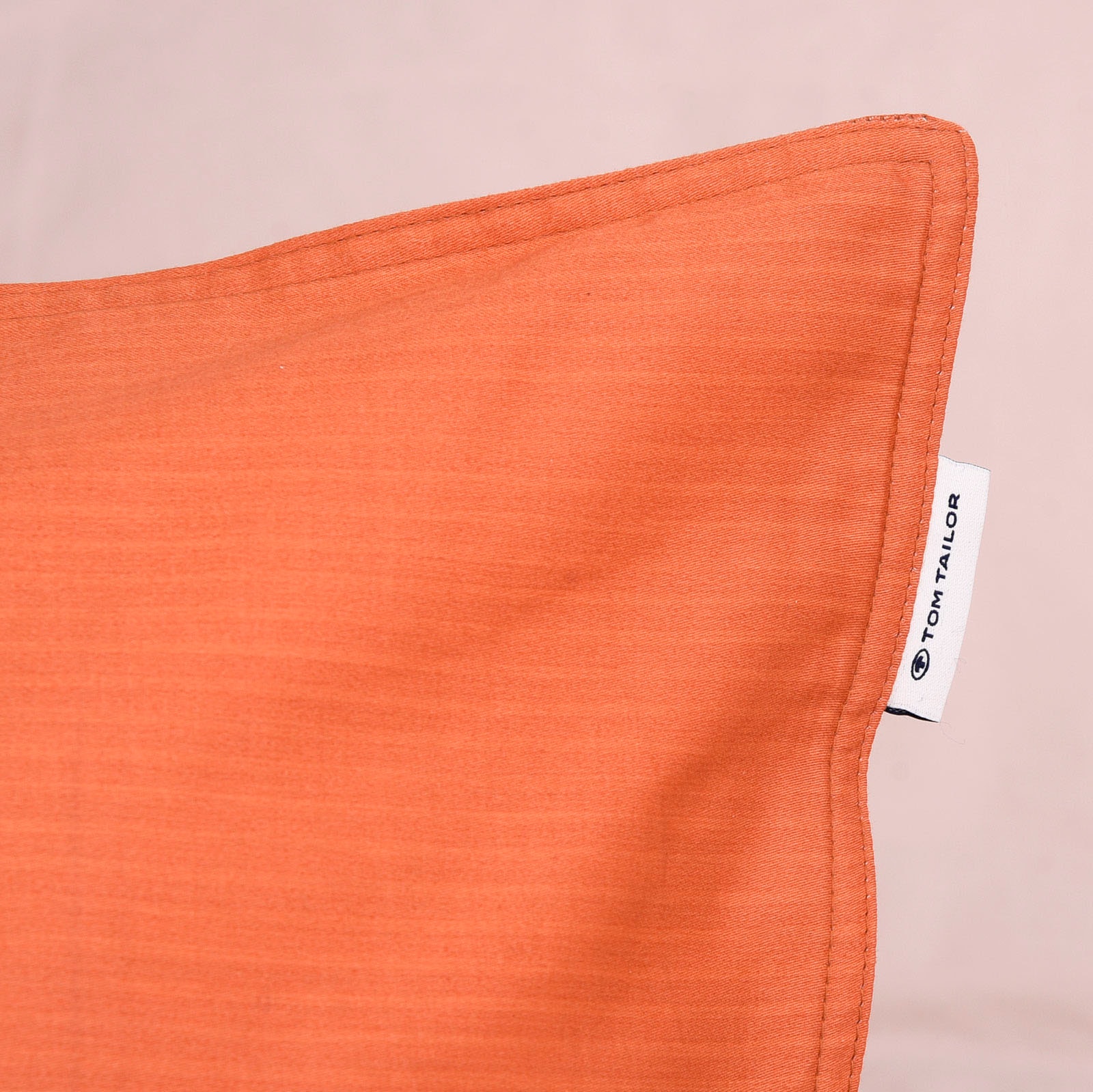 TOM TAILOR HOME Bettwäsche »TWO-TONE SOLID COLORS in Gr. 135x200cm, 155x220cm oder 200x220cm« 2 Stk. new bedroom, Doppelnaht am Kissen