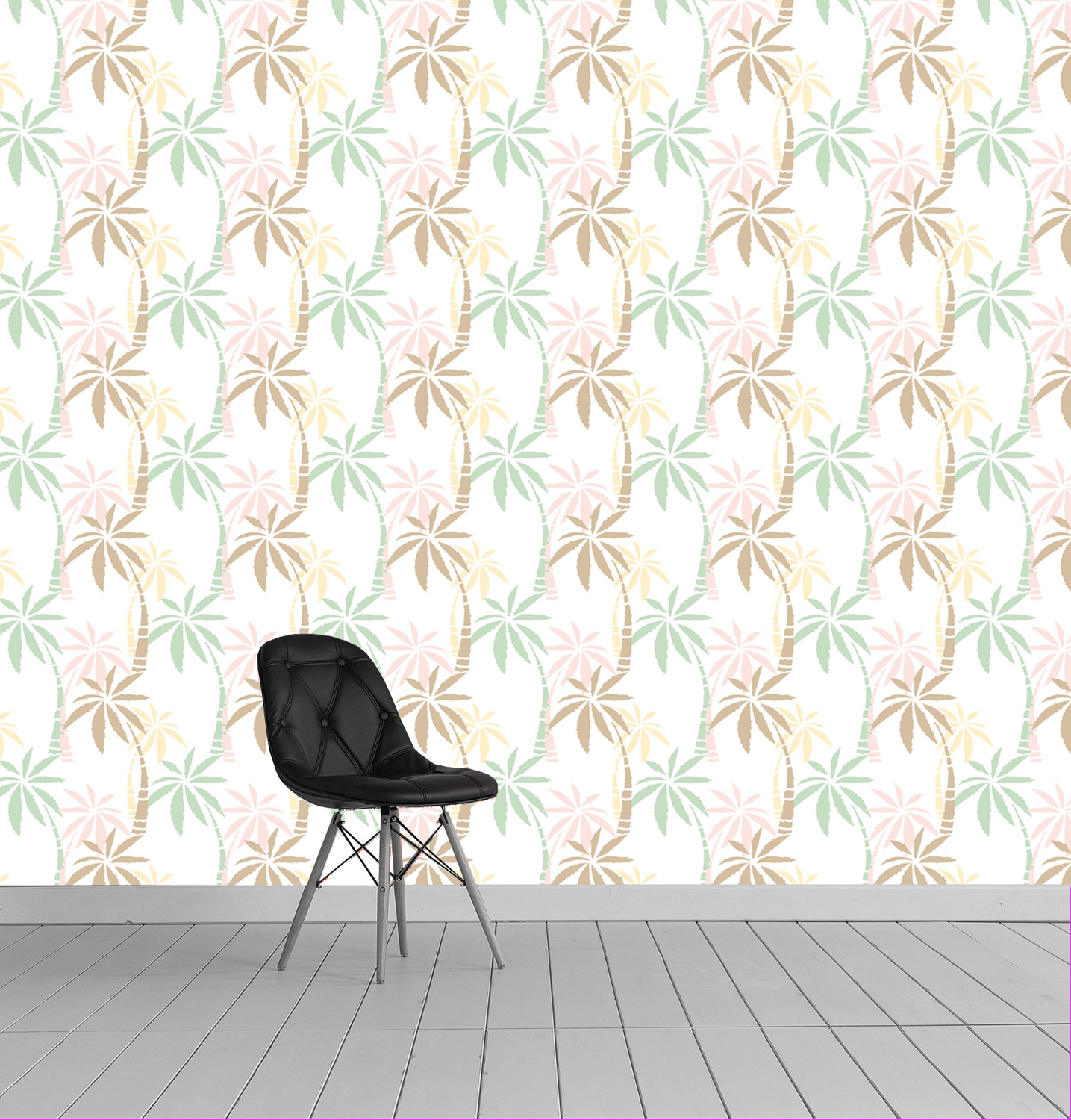 queence Vinyltapete »Dwayn«, bedruckt-Motiv-botanisch-floral-gemustert-natürlich, 90x250cm, selbstklebend, kinderleichte Anbringung, Sticker
