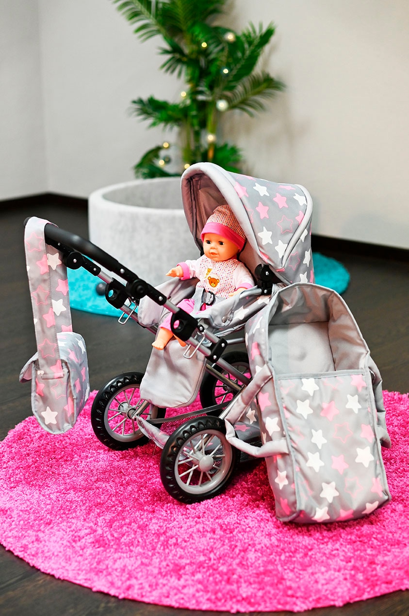 Knorrtoys® Kombi-Puppenwagen »Ruby« mit Wickeltasche
