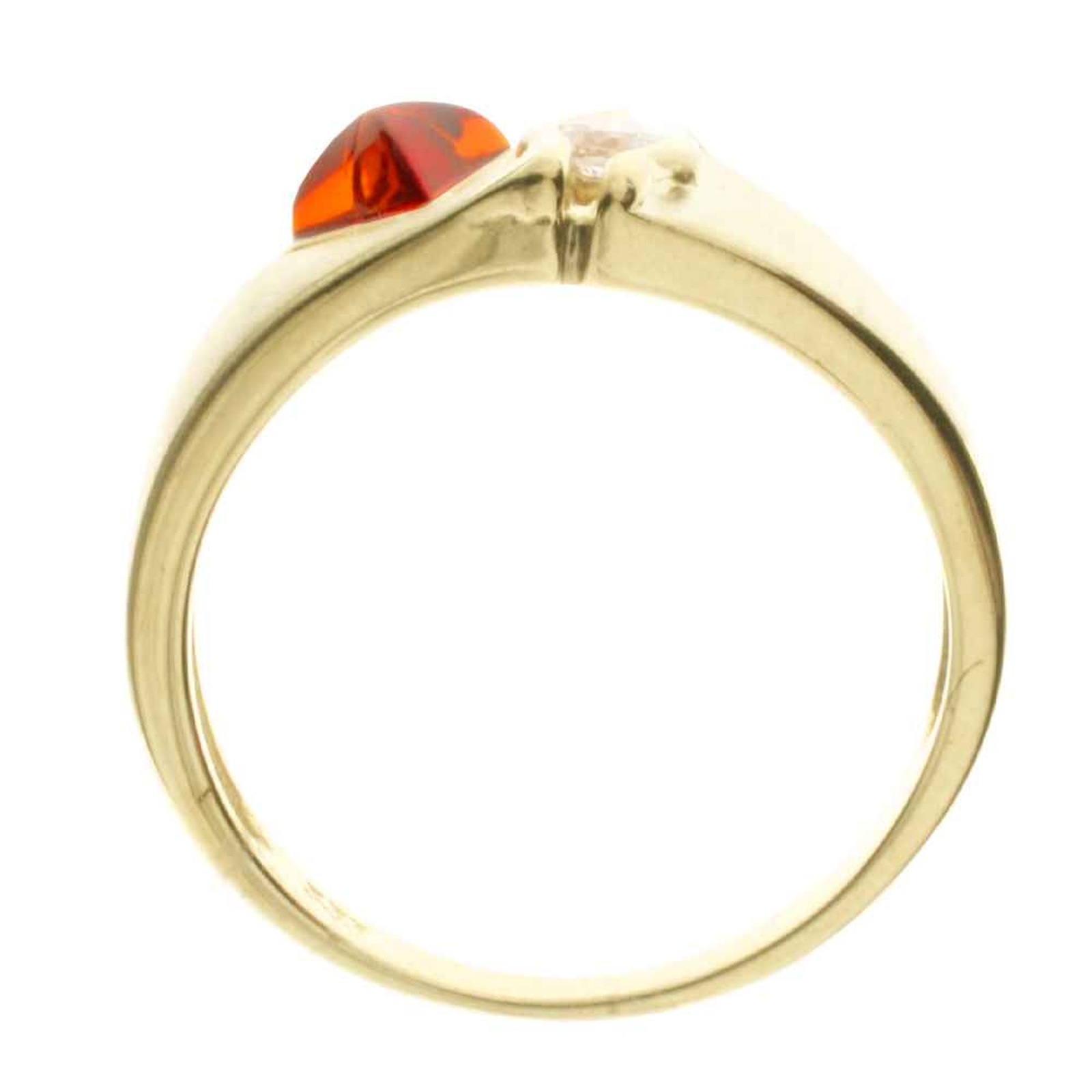 OSTSEE-SCHMUCK Fingerring »- Benita - Gold 585/000 - Bernstein/Brillant«