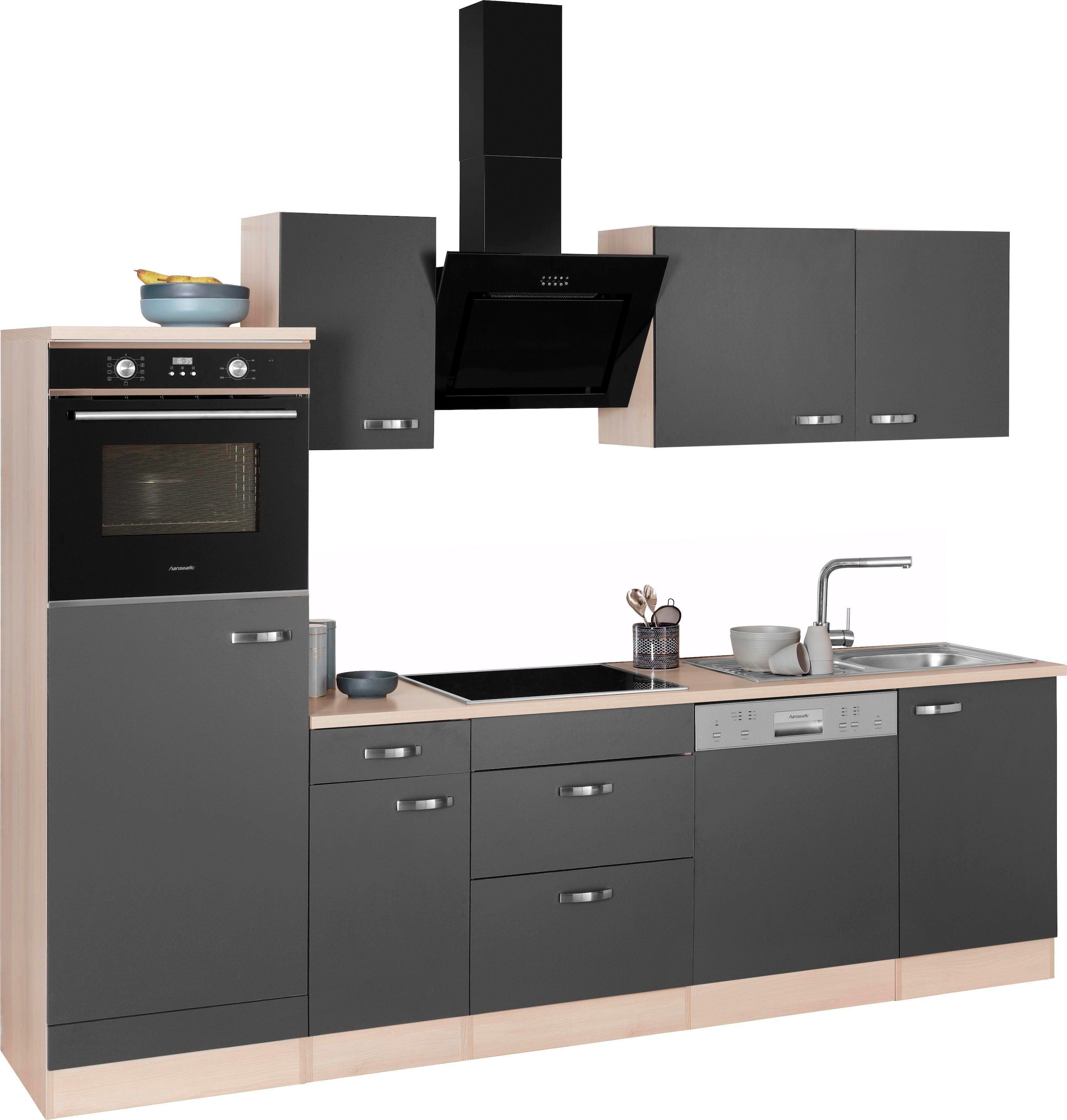 Raten auf Breite Küchenzeile bestellen cm mit OPTIFIT Hanseatic E-Geräten, 270 »Faro«,