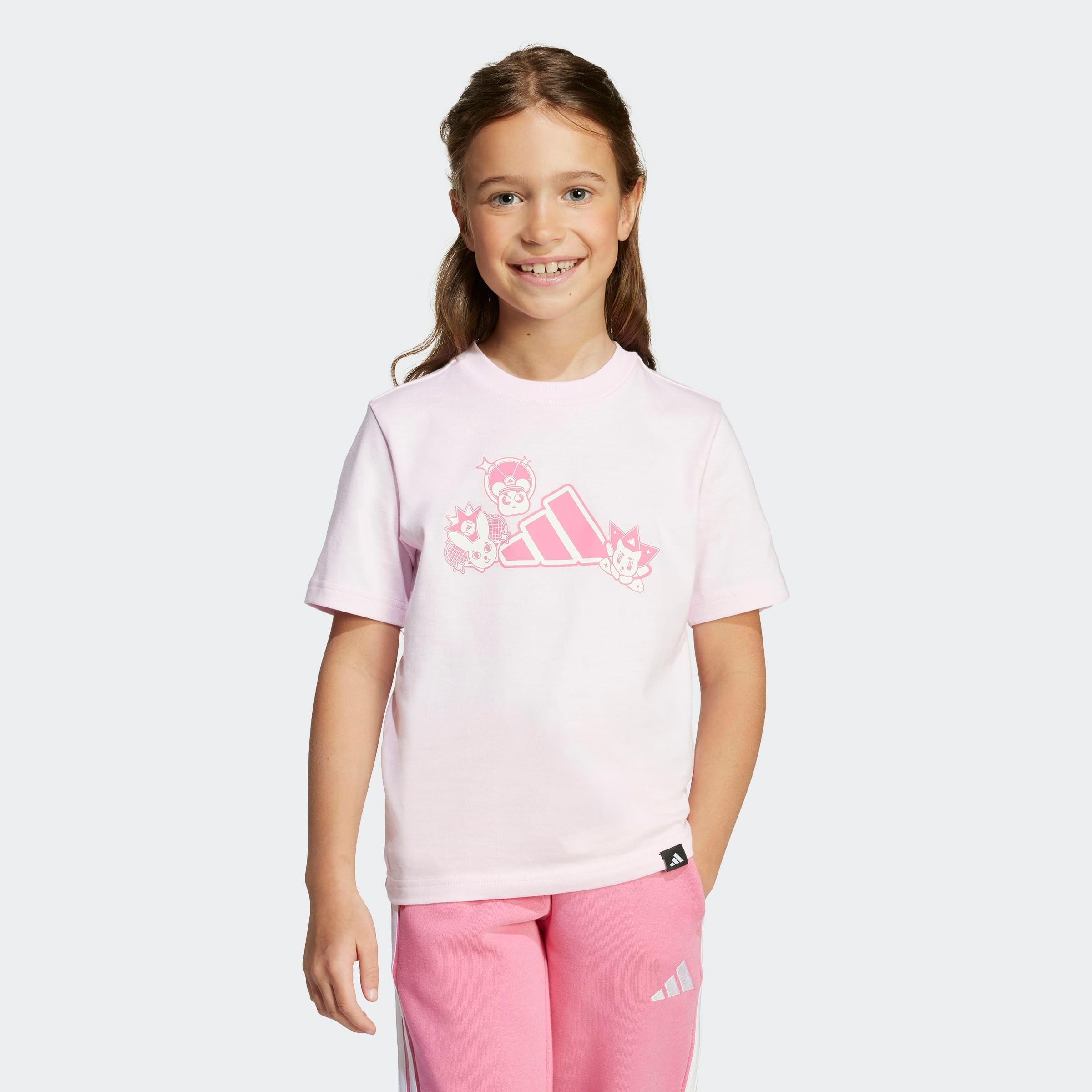 adidas Sportswear T-Shirt »ANIME PETS MIT GRAFIKPRINT FÜR KINDER« sportlicher Stil, kurze Ärmel, für Kinder, aus Baumwolle
