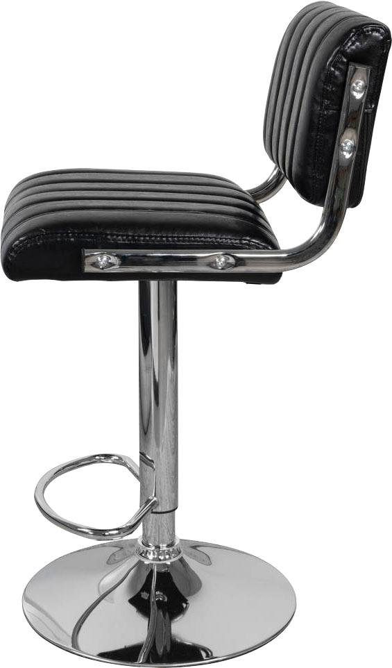 Kayoom Hochstuhl »Barstuhl Midnight 725 2er-Set,in Leder-Optik Barhocker«, (Set), 2 St., pflegeleicht, höhenverstellbar, komfortabel, drehbar