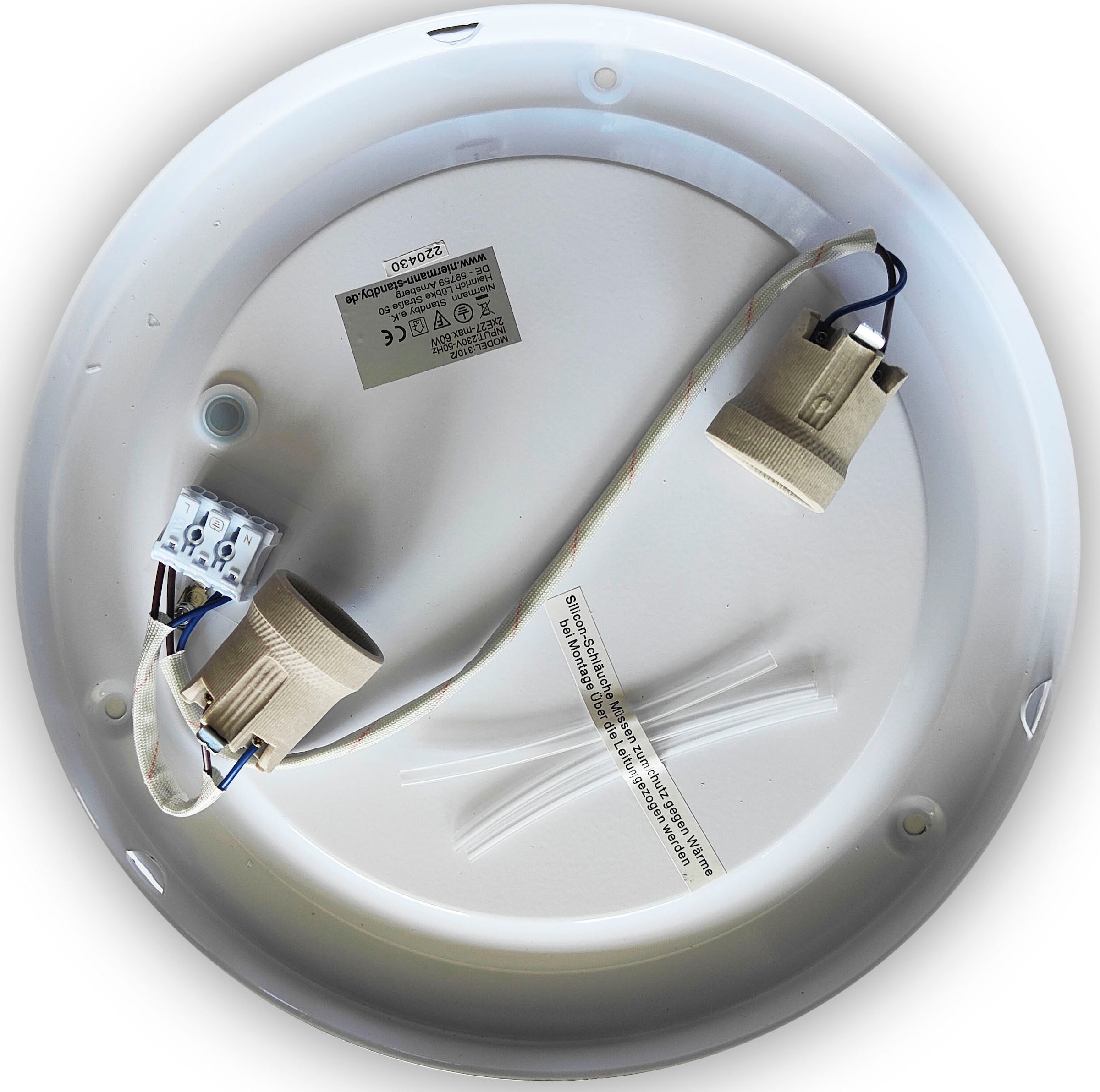 Chrom, online | HF Dekorring »Opal matt, flammig-flammig niermann mit Sensor«, Jahren 2 3 Garantie XXL kaufen 40 cm, Deckenleuchte