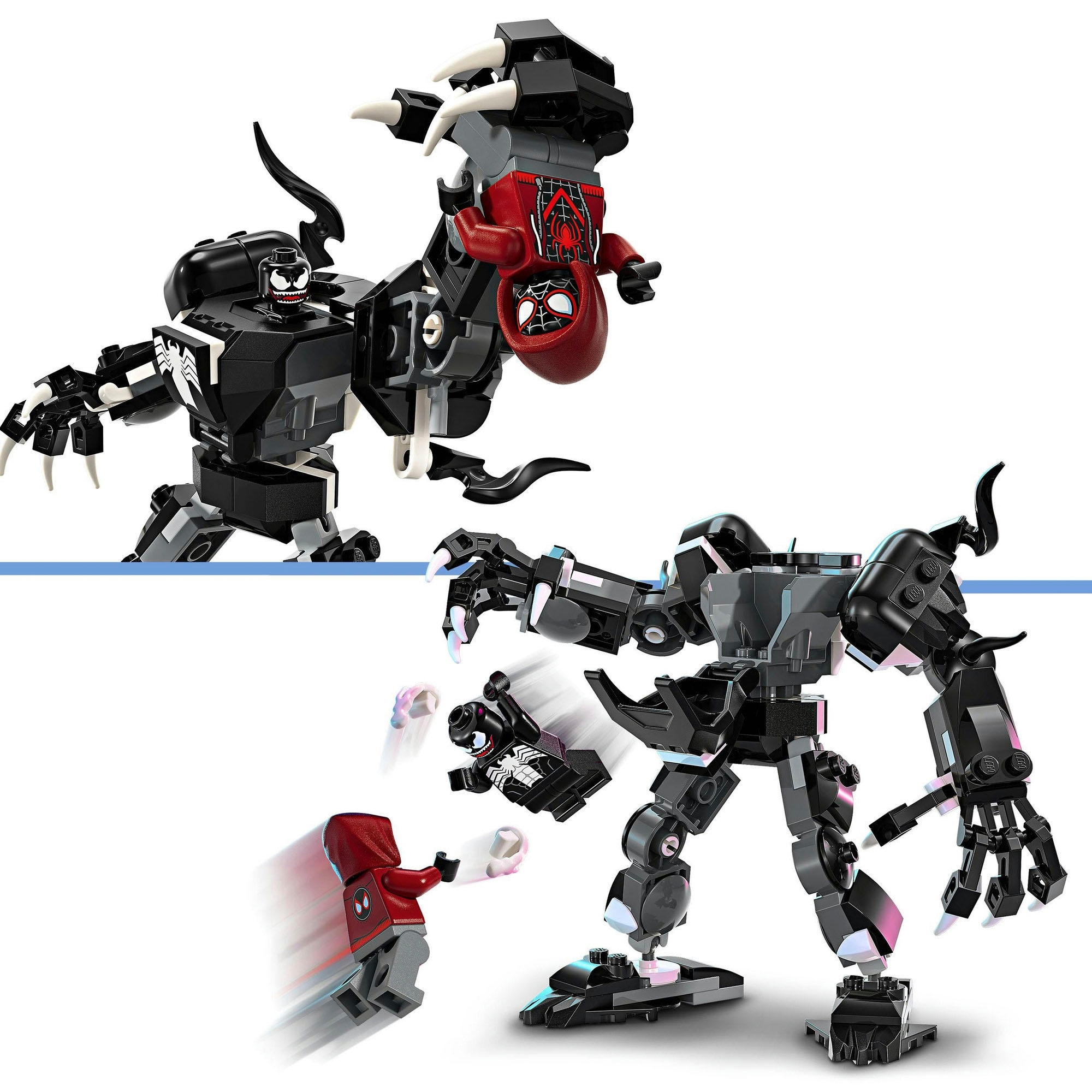 LEGO® Konstruktionsspielsteine »Venom Mech vs. Miles Morales (76276), LEGO Super Heroes«, (134 St.), Made in Europe