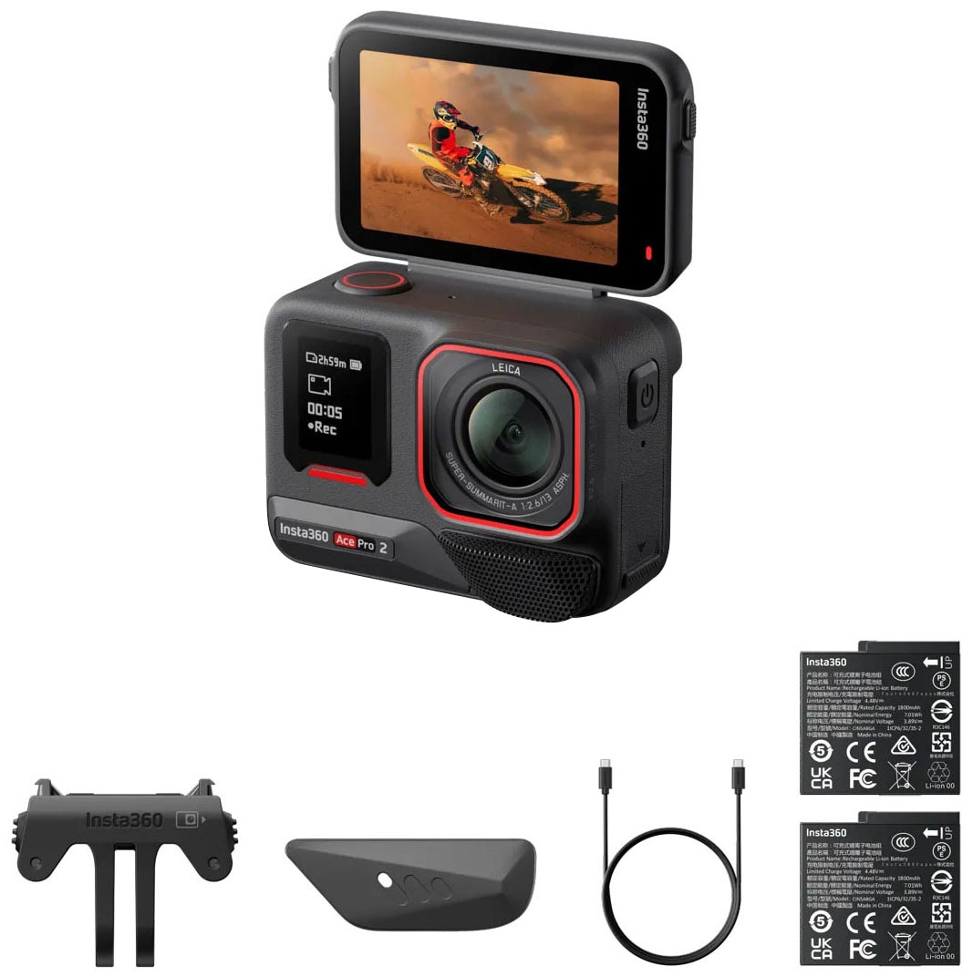Insta360 Action Cam »Ace Pro 2 Dual Battery Bundle« 8K Bluetooth
