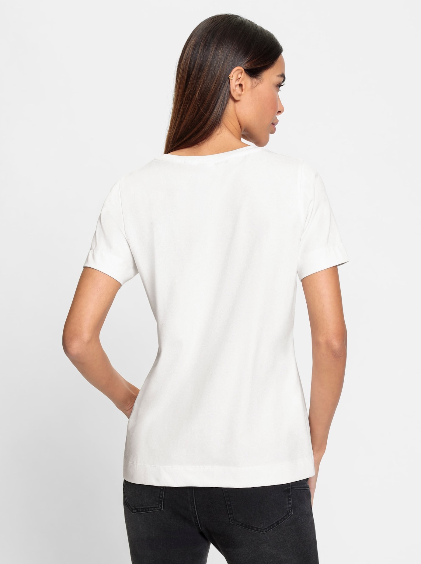 heine Rundhalsshirt »Shirt«, (1 tlg.)