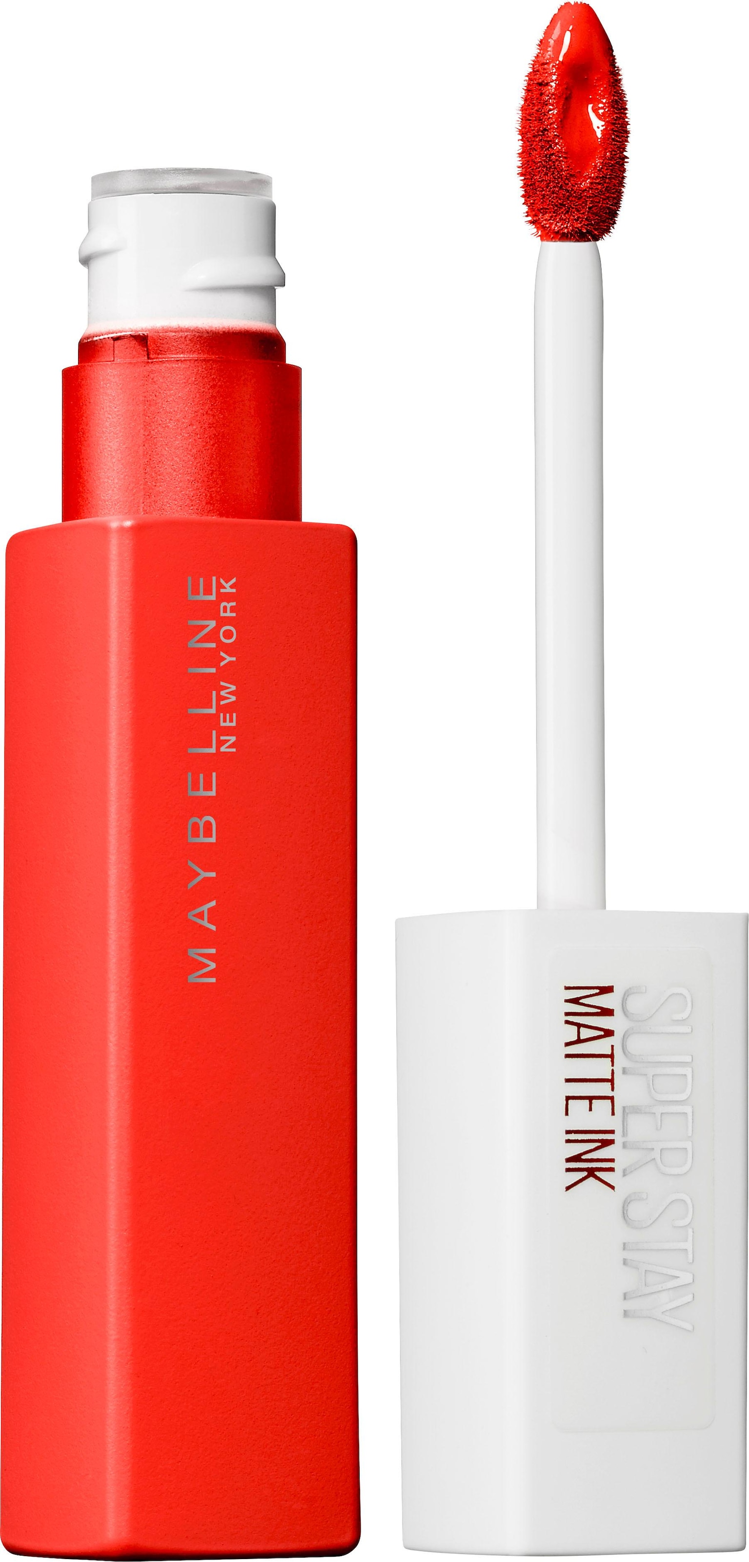 MAYBELLINE NEW YORK Lippenstift »Super Stay Matte Ink«, mit natürlichen Inhaltstoffen