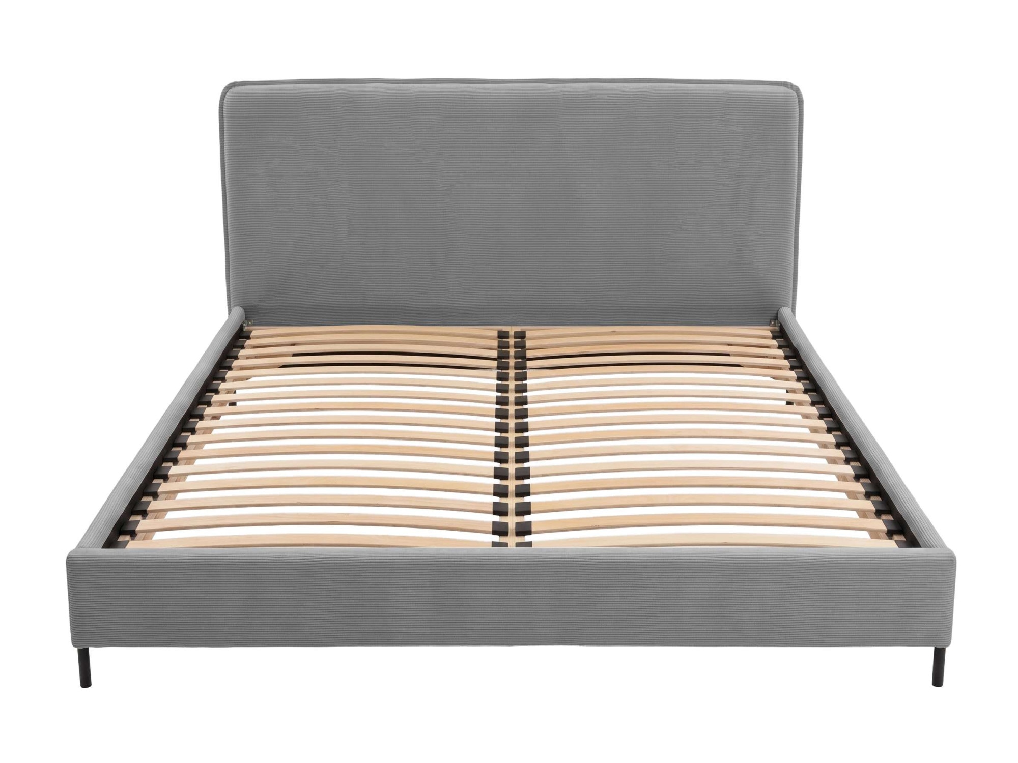 Home affaire Polsterbett »LAVOISIER Bettgestell mit Lattenrost, Breite 140/160/180/200 cm, Cord« Rahmenbett mit Kopfteil, ohne Matratze und Topper
