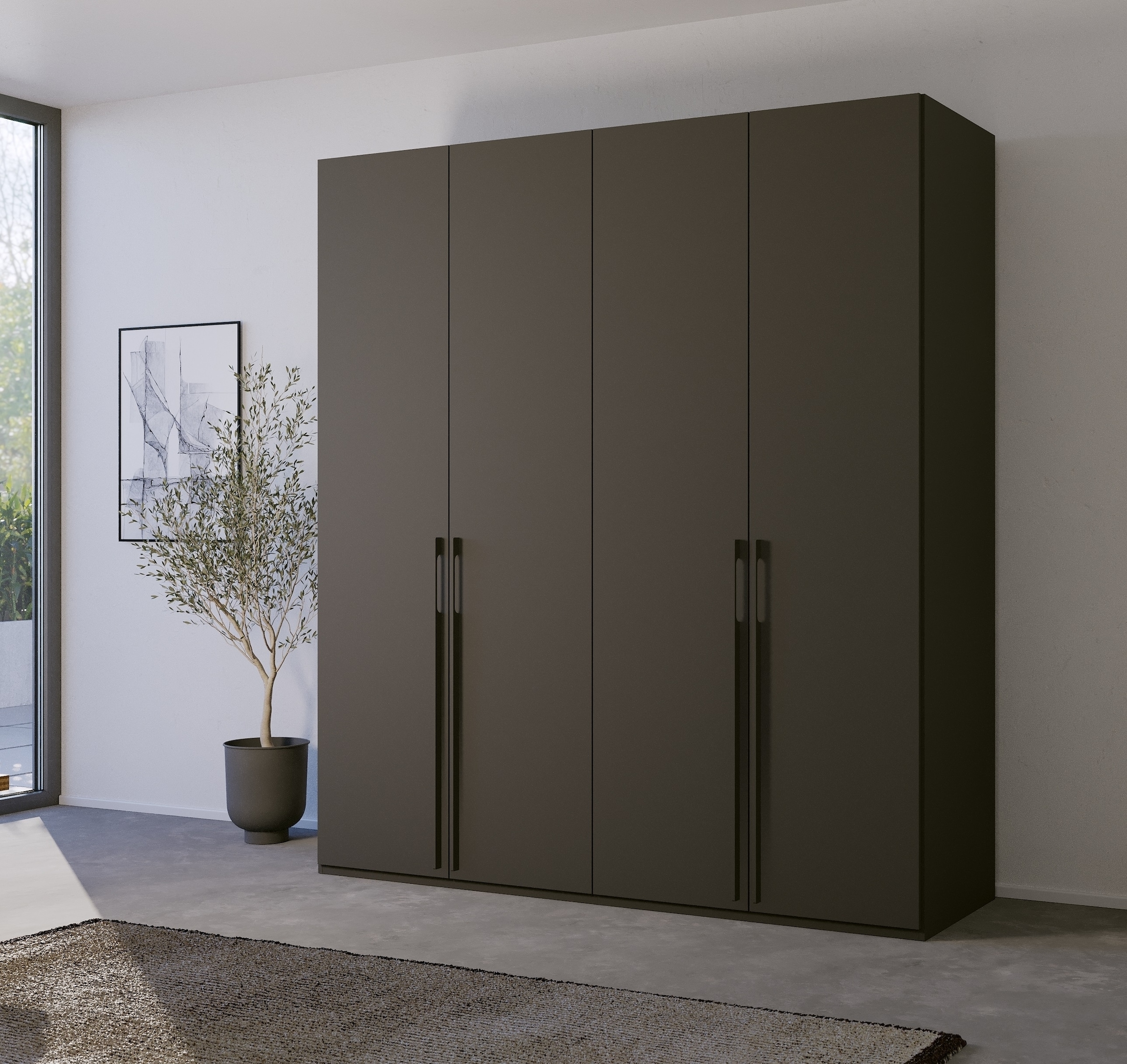 rauch Drehtürenschrank »Skat Pure«, mit eleganten Griffstangen und praktischer Innenausstattung