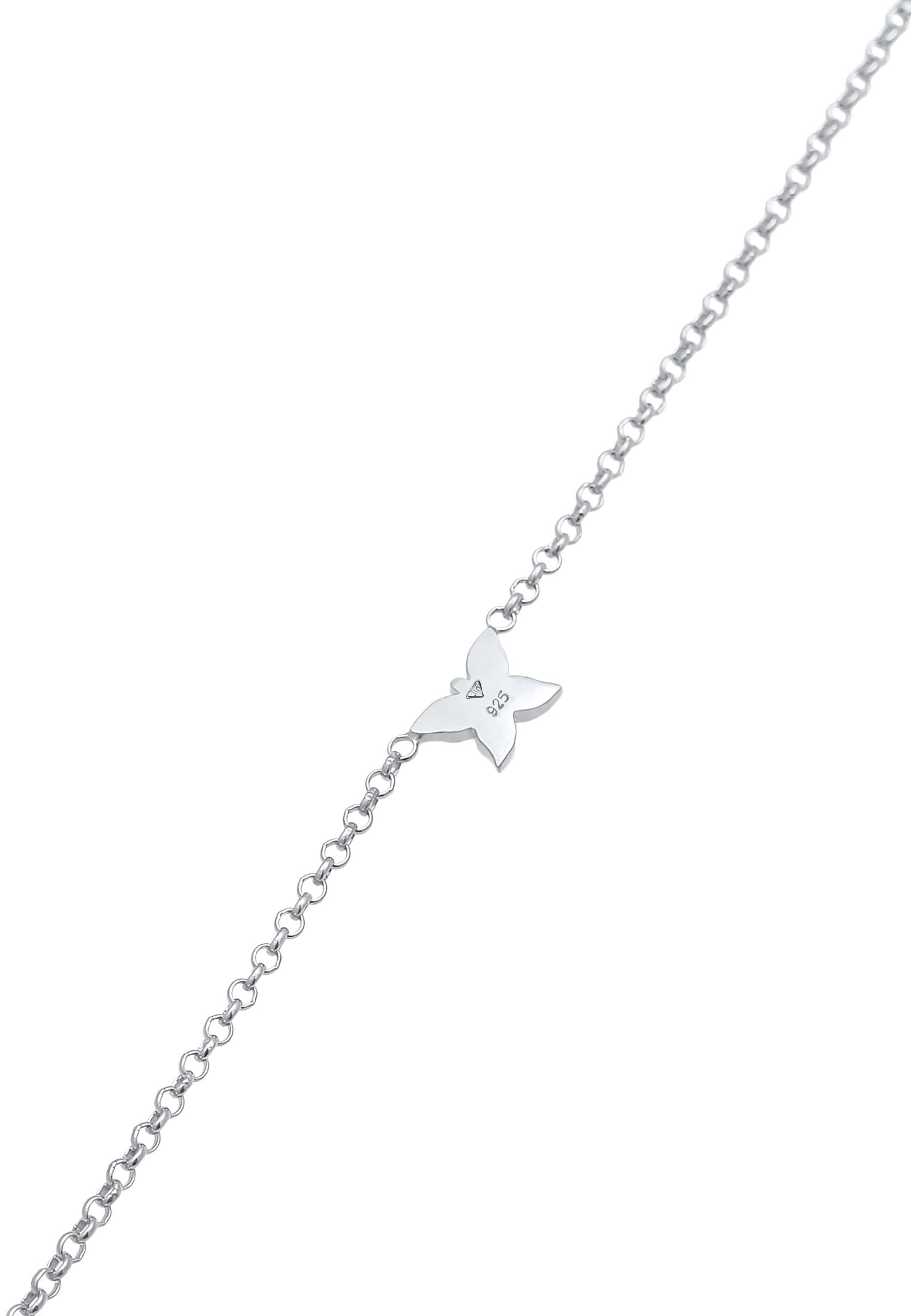 Elli Fußkette »Fußschmuck Kinder Schmetterling Zirkonia Hübsch 925 Silber«