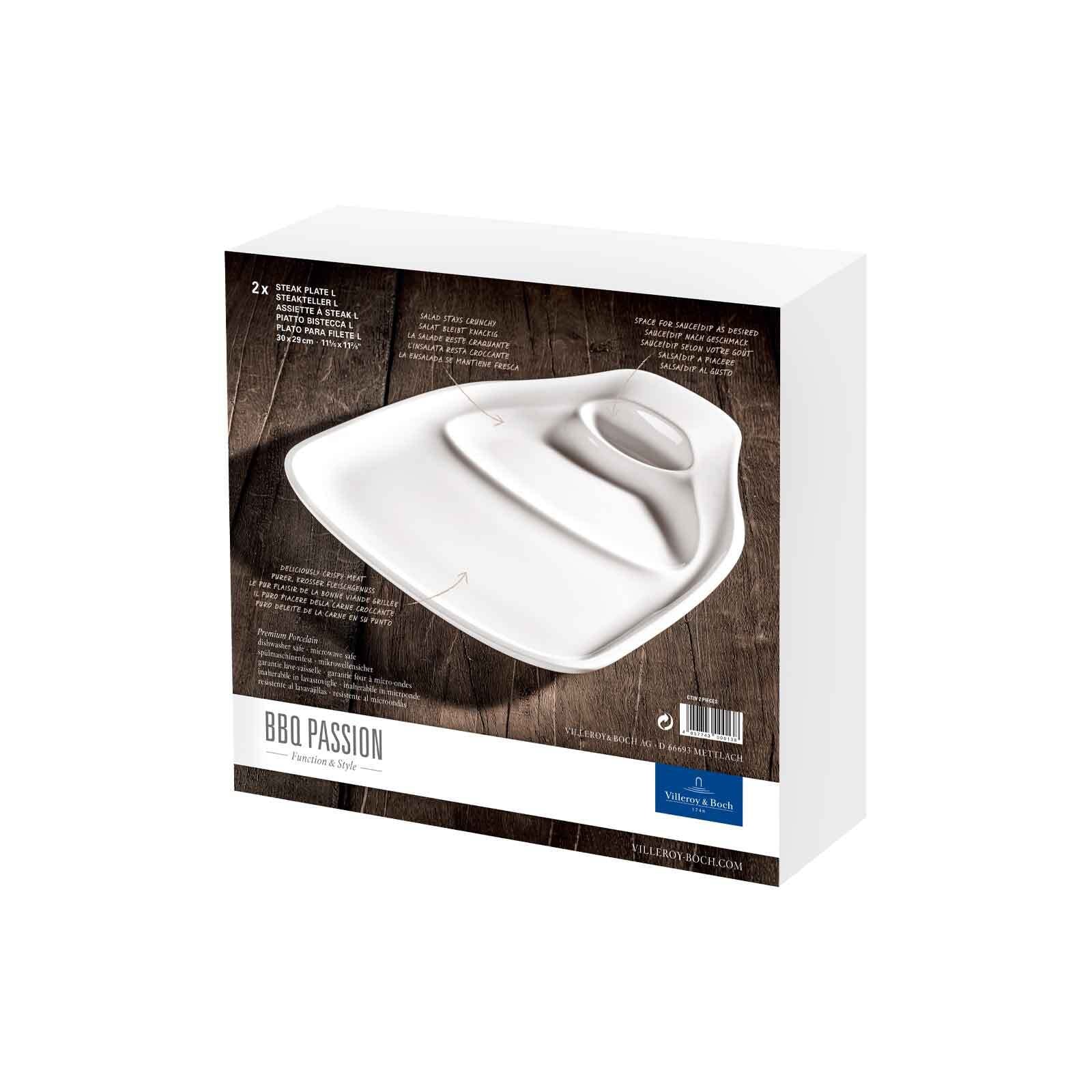 Villeroy & Boch Steakteller »Steakteller BBQ Passion 2er Set weiß«