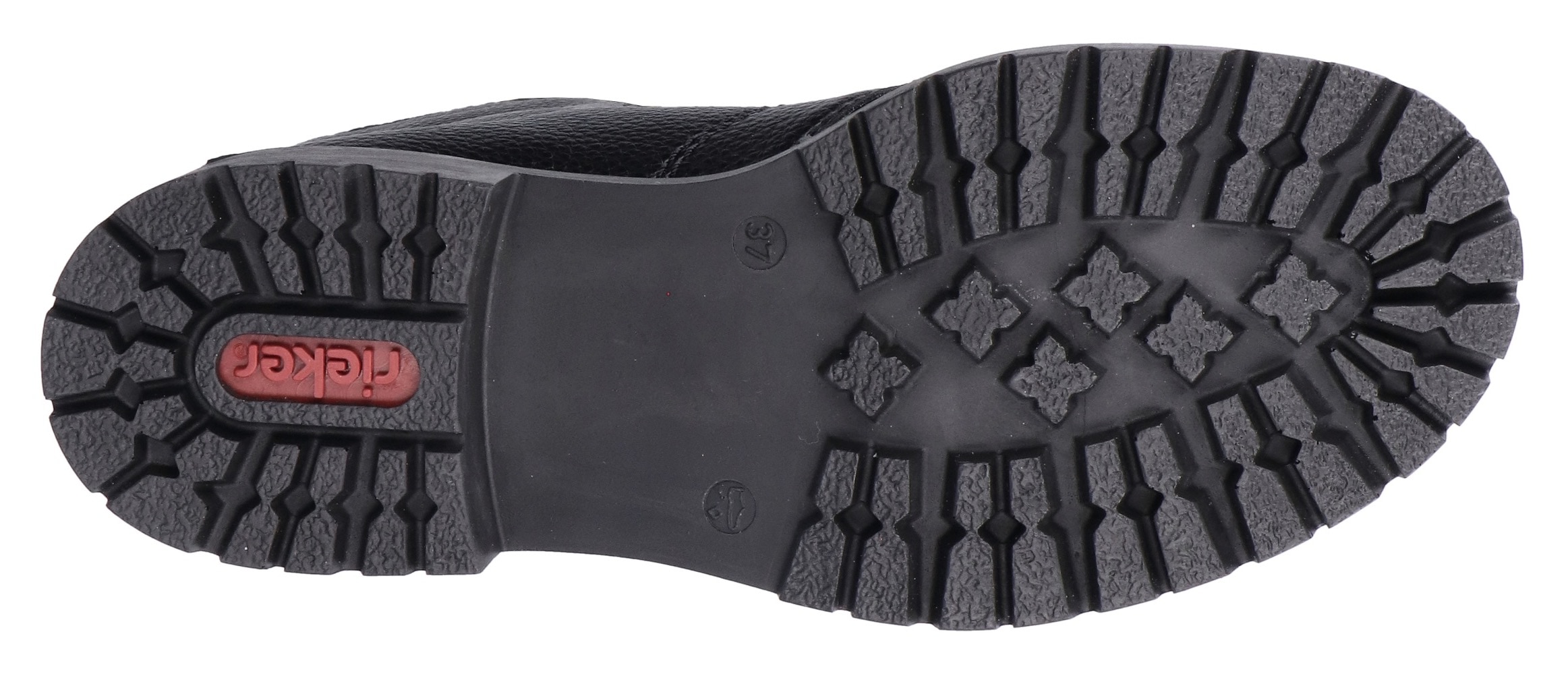 Rieker Winterstiefelette  Schnürboots, Schnürstiefelette, Blockabsatz, mit markanter Profilsohle