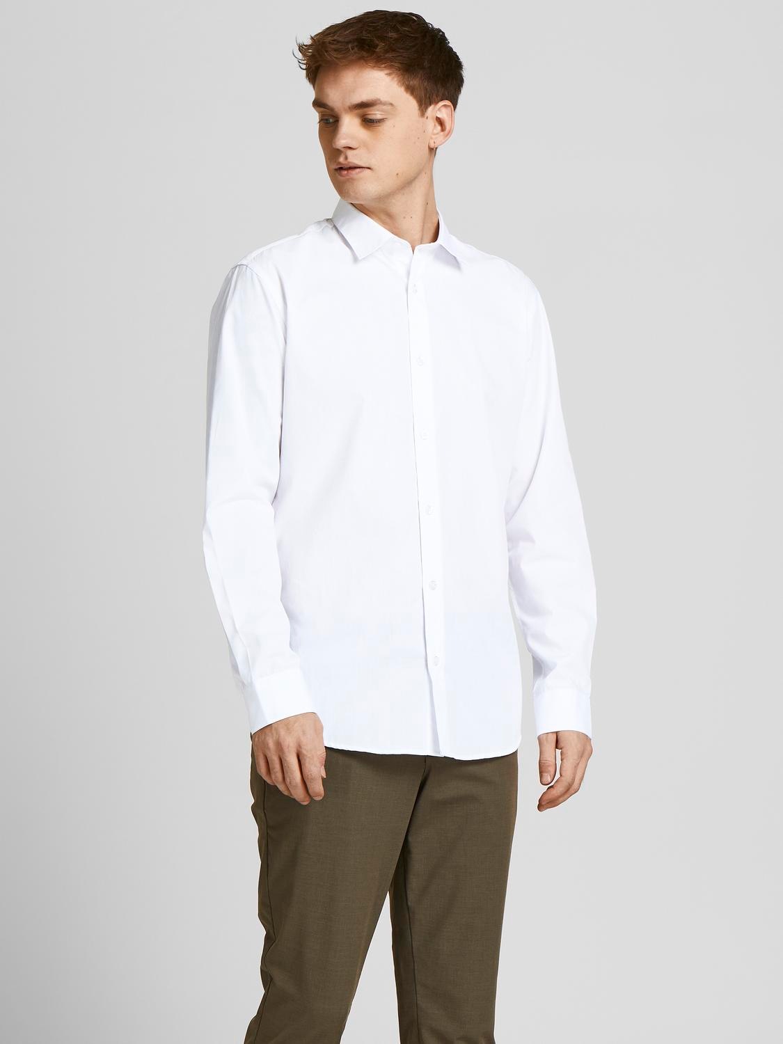 Jack & Jones Langarmhemd »JJJOE SHIRT LS 2 PACK MP«