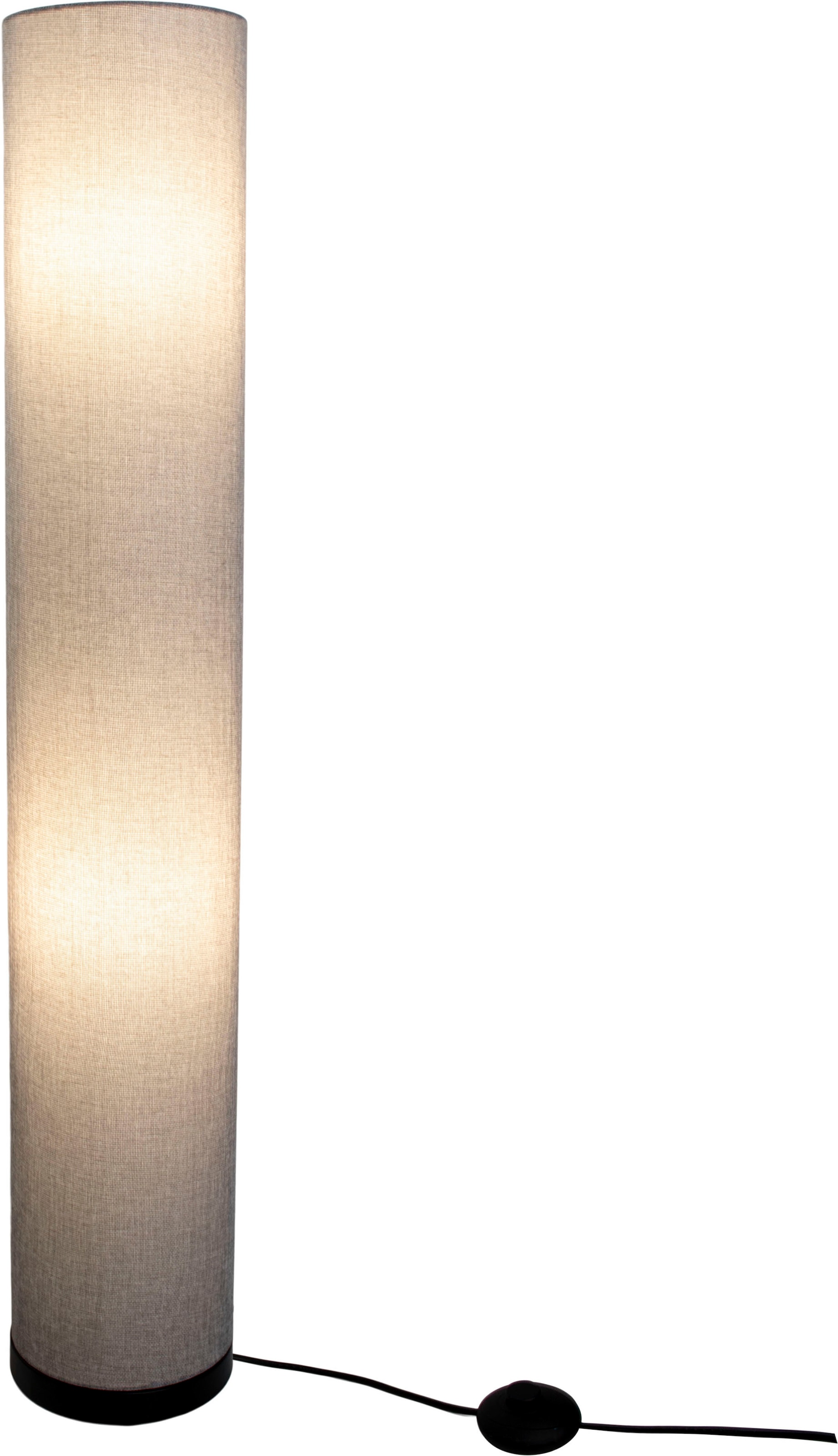 näve Stehlampe »Beate«, 3 flammig, Leuchtmittel E27 | ohne Leuchtmittel, Metall/Textil, exkl. 3x E27 max. 40W, Höhe: 110cm, Farbe: grau